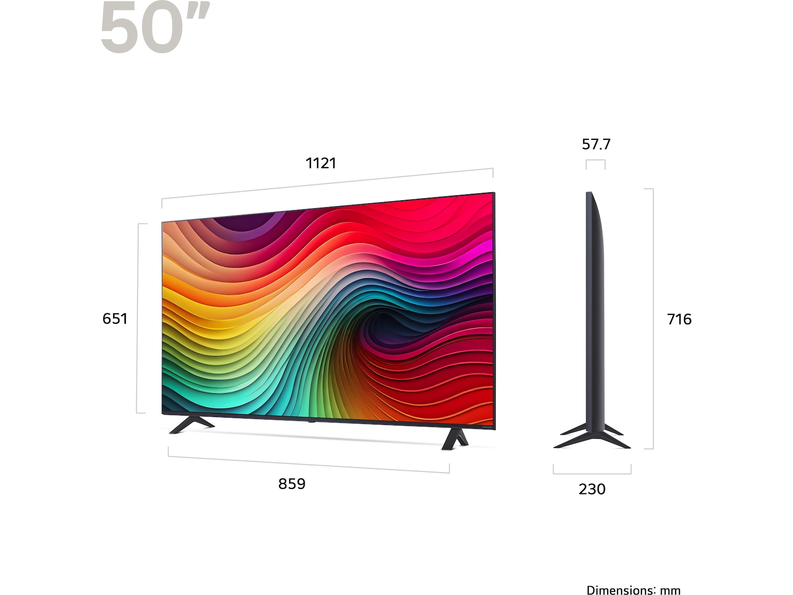LG 50'' NANO 81 4K TV (2024) 50NANO81T6A 50 - 59 tums TV