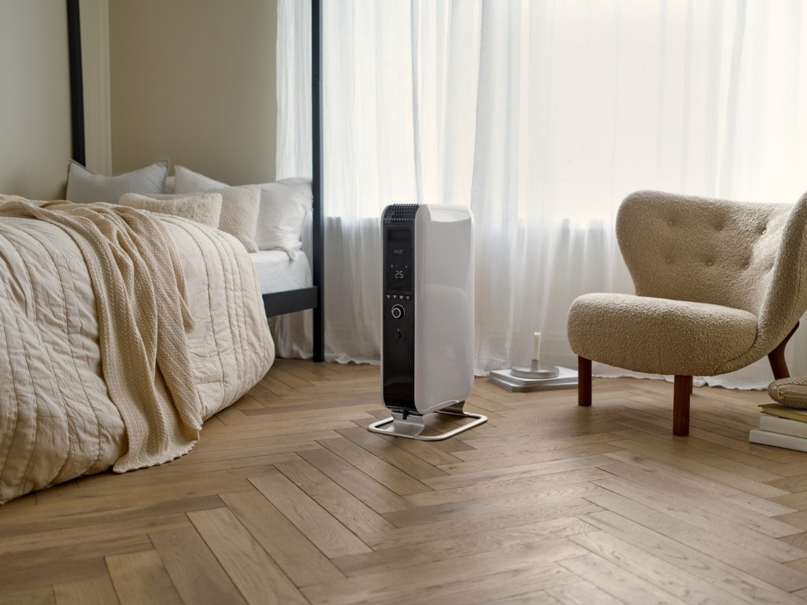 Mill Gentle Air WiFi oljeugn 1500W (vit) Fristående element