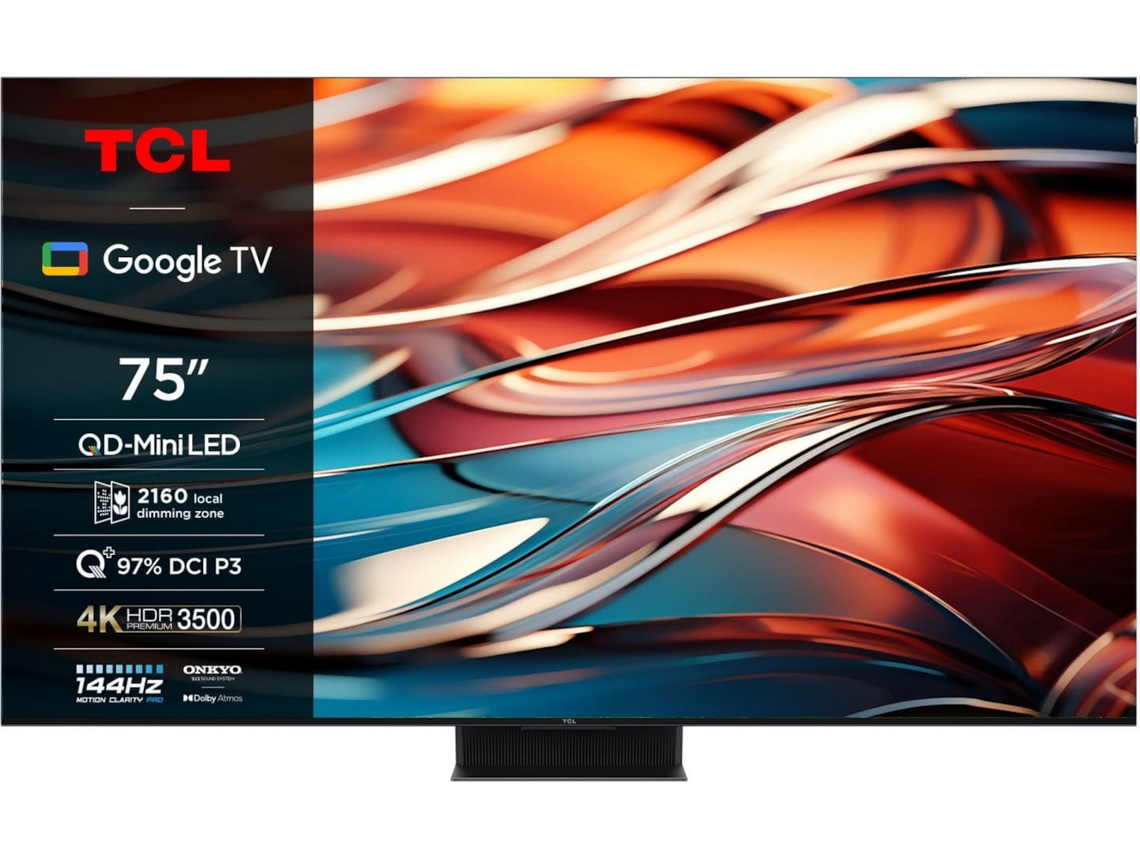 TCL 85" 85C855 QLED Pro 4K Google TV 144Hz Över 80 tums TV