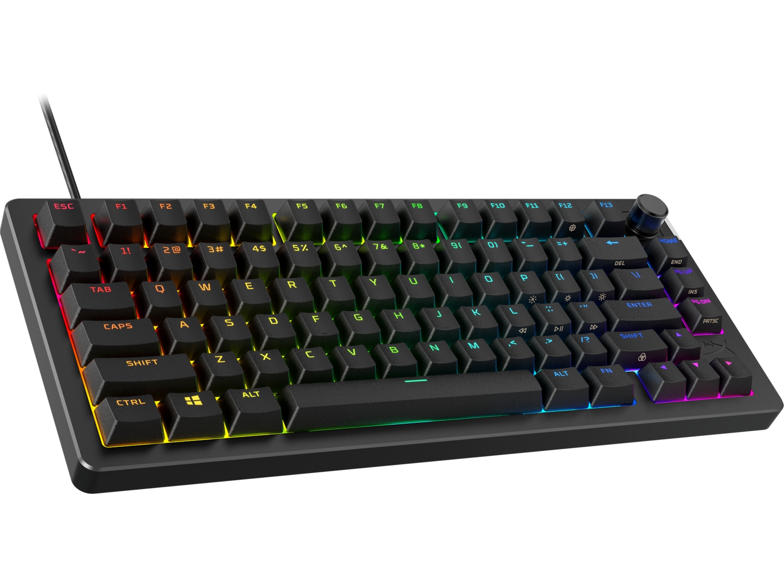 HyperX Alloy Rise 75 gamingtangentbord (svart) -B-Grade Demo tangentbord