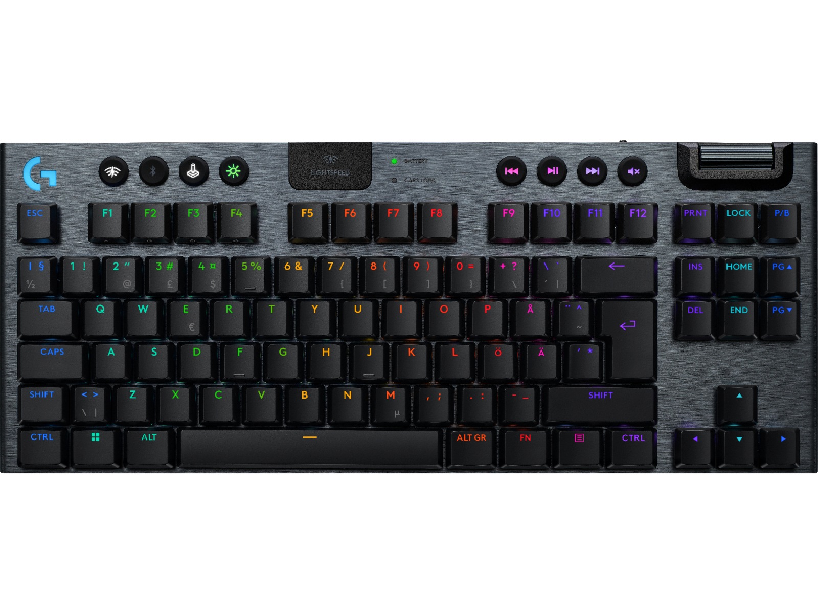 Logitech G915 X Lightspeed TKL Trådlös Gamingtangentbord (svart) Gamingtangentbord