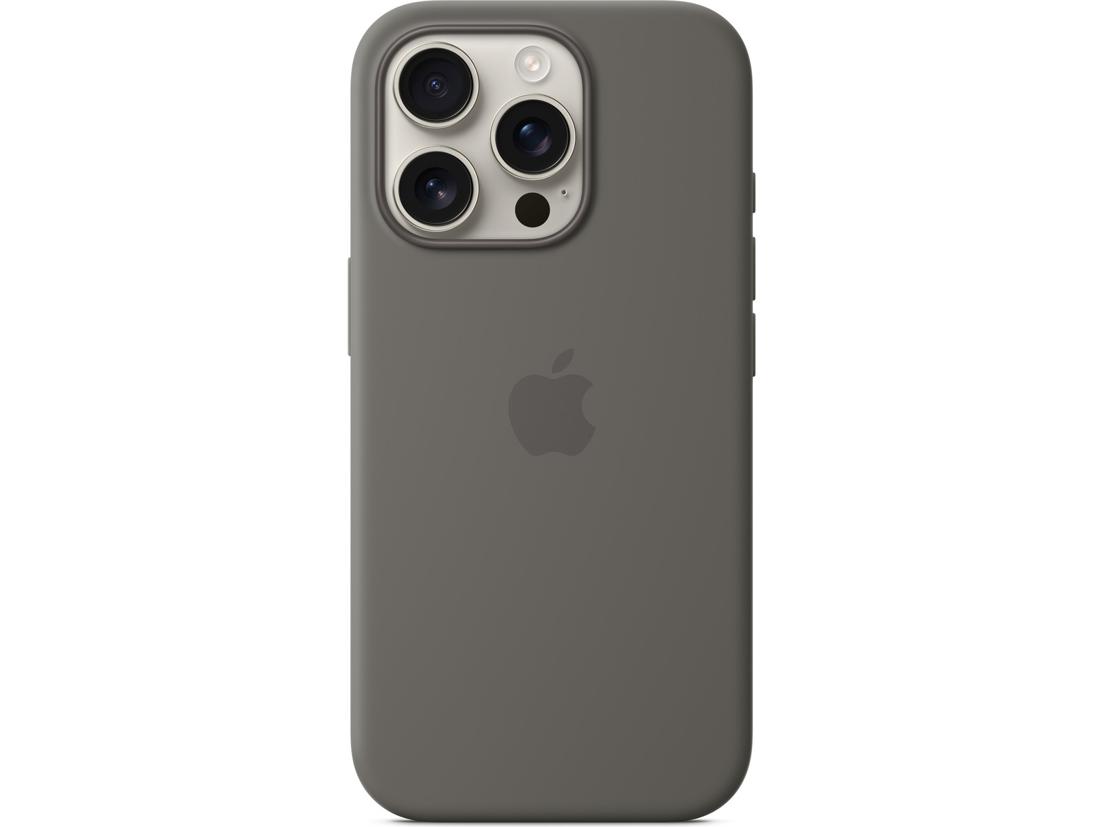 Apple iPhone 16 Pro Silikonskal (granitgrå) Mobilskal
