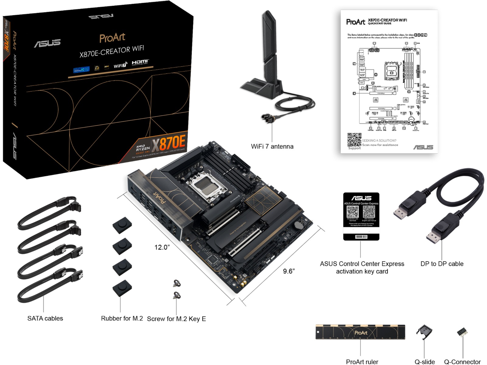 ASUS ProArt X870E-CREATOR WIFI Moderkort AMD Socket