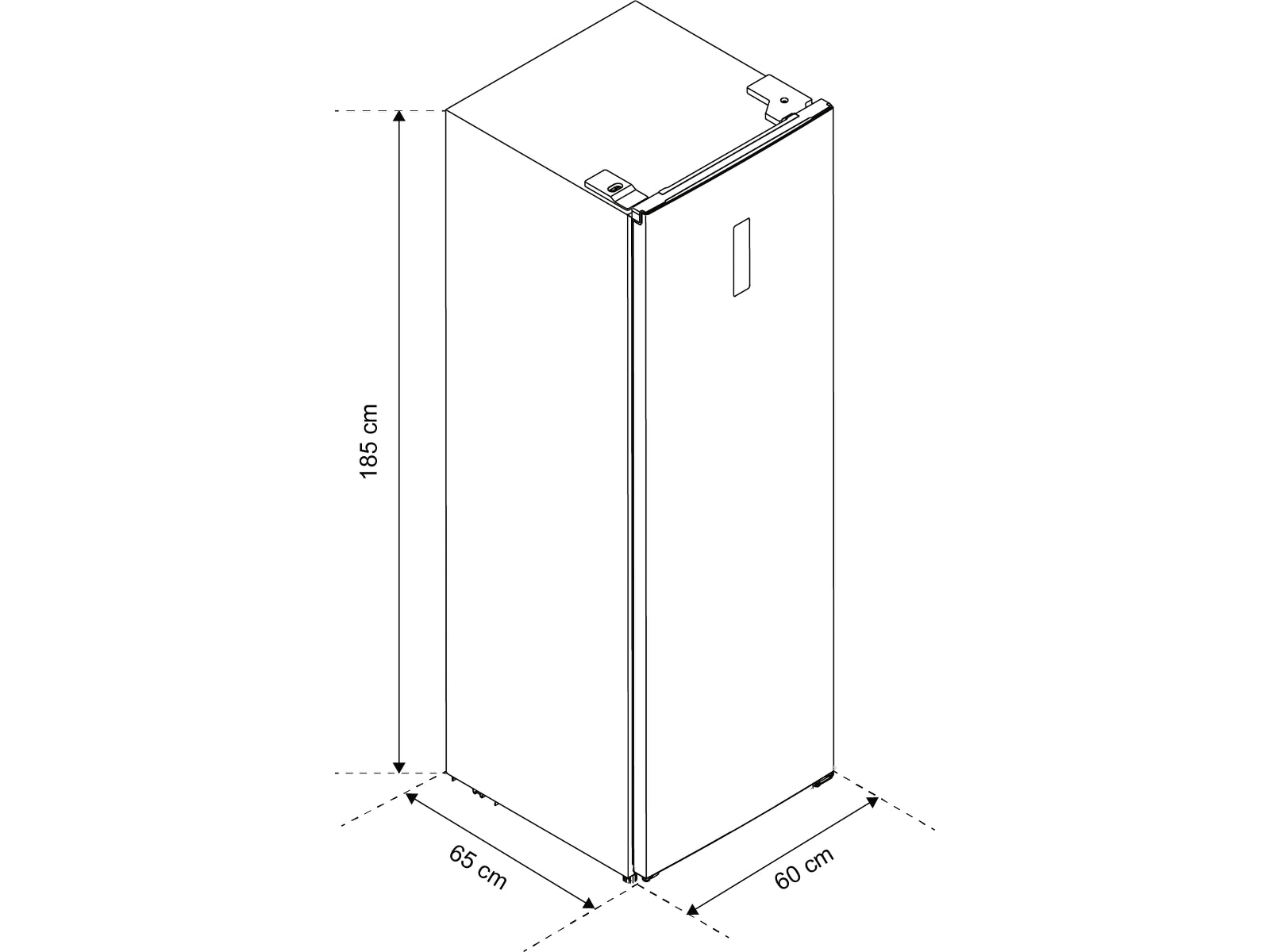 Avant RDR185DI1 kylskåp (svart) Kylskåp