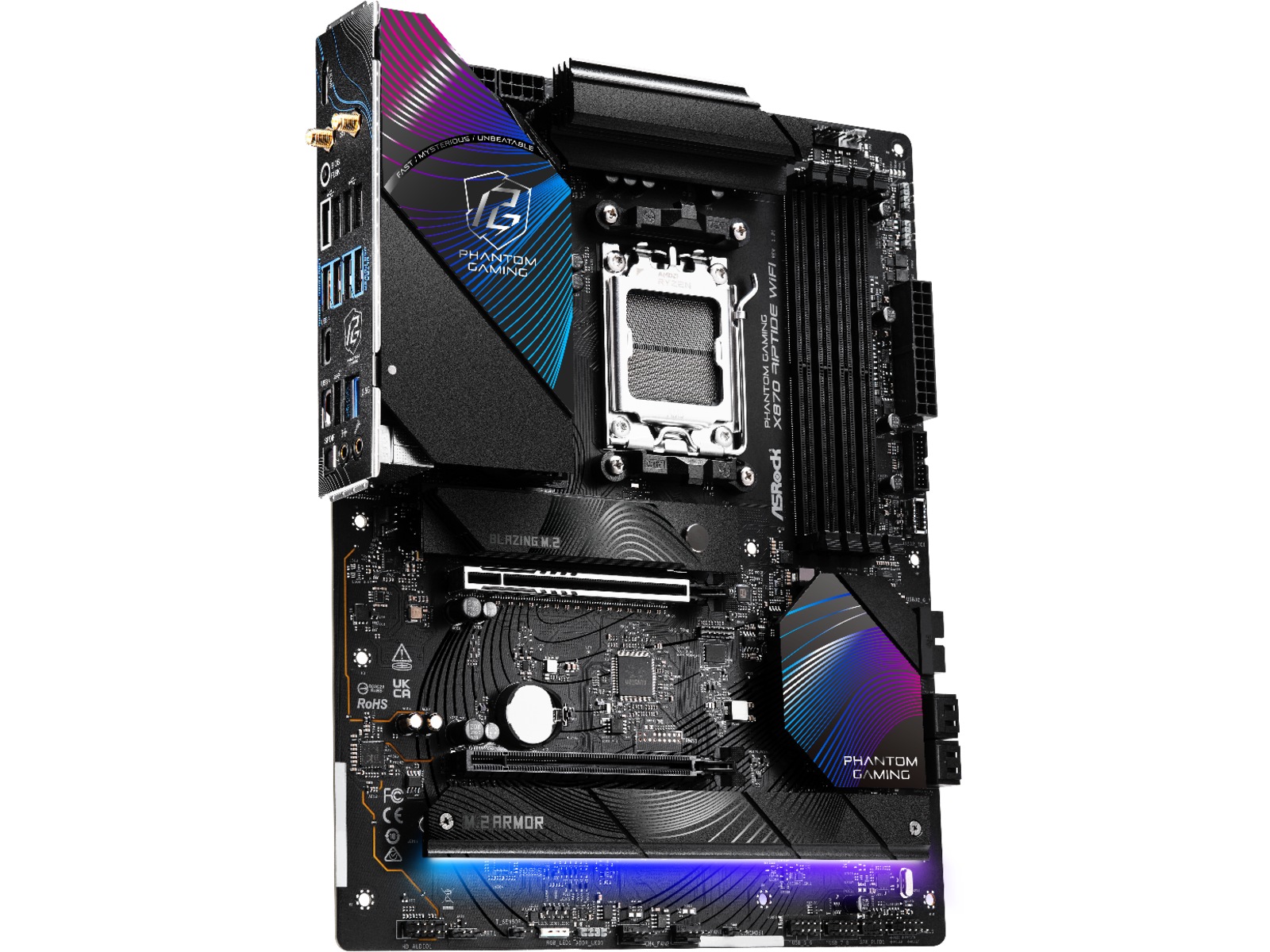 ASRock X870 Phantom Gaming Riptide WiFi Moderkort AMD Socket