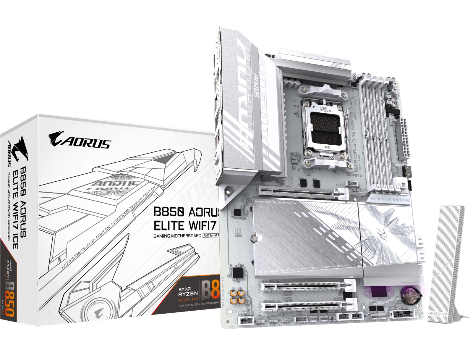 Gigabyte B850 AORUS ELITE WF7 ICE Moderkort AMD Socket