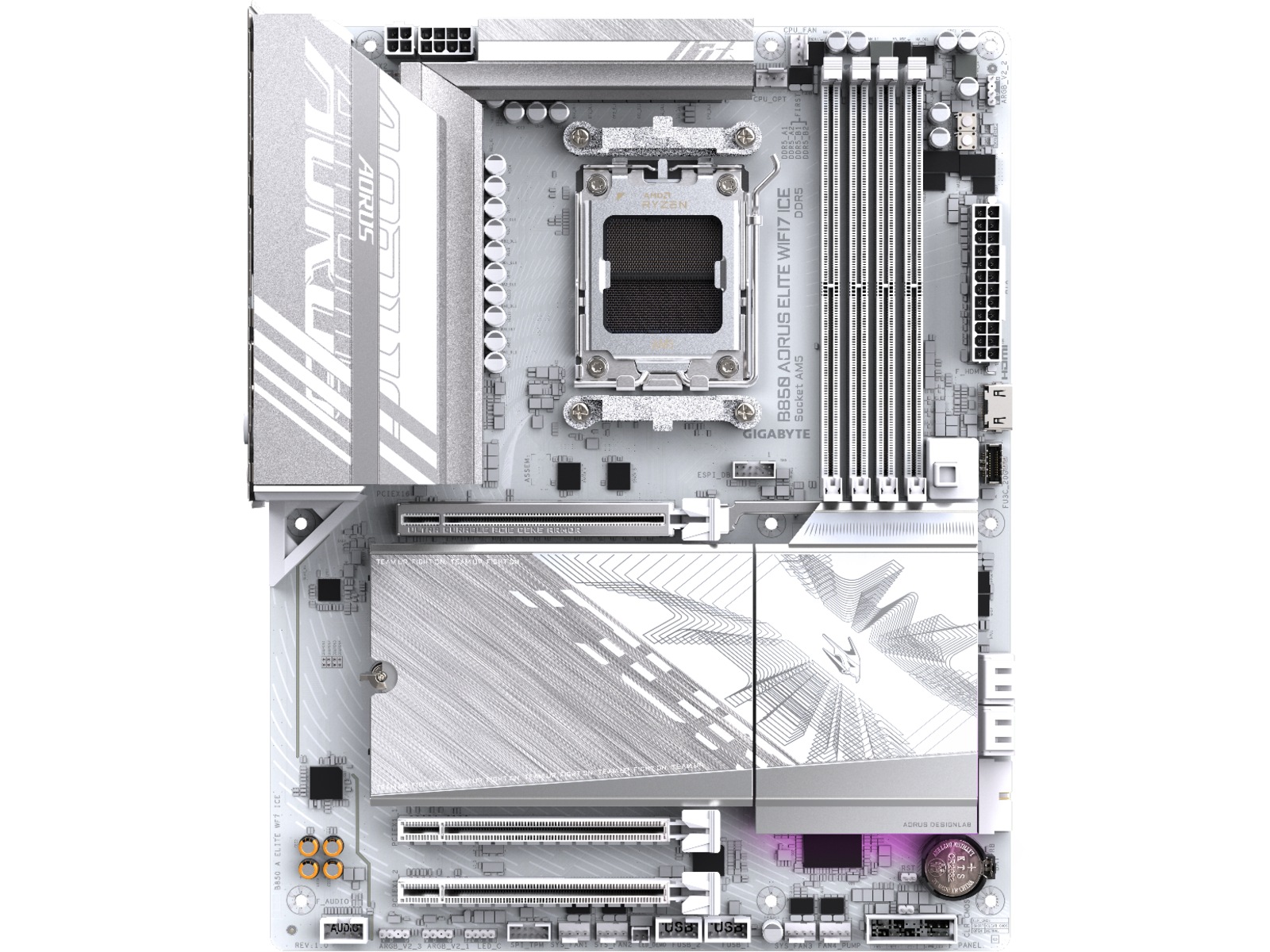 Gigabyte B850 AORUS ELITE WF7 ICE Moderkort AMD Socket