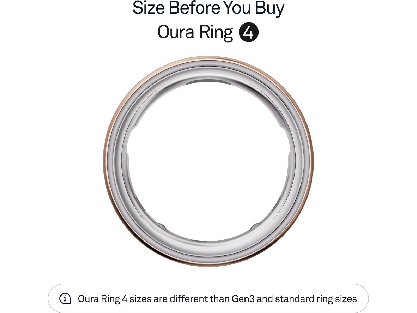 Oura Ring 4 Smart Ring str. 4 (roseguld) Smart ring