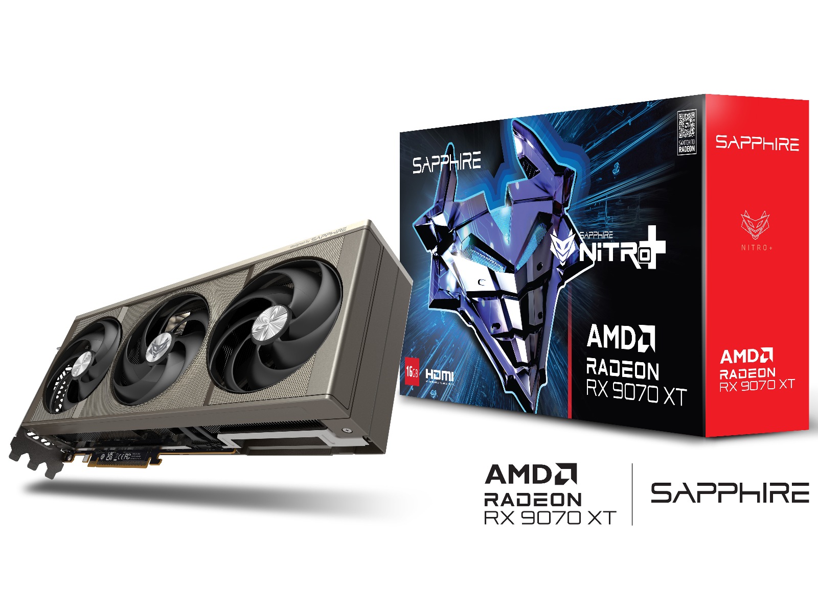 Sapphire NITRO+ AMD Radeon RX 9070 XT Gaming OC Grafikkort