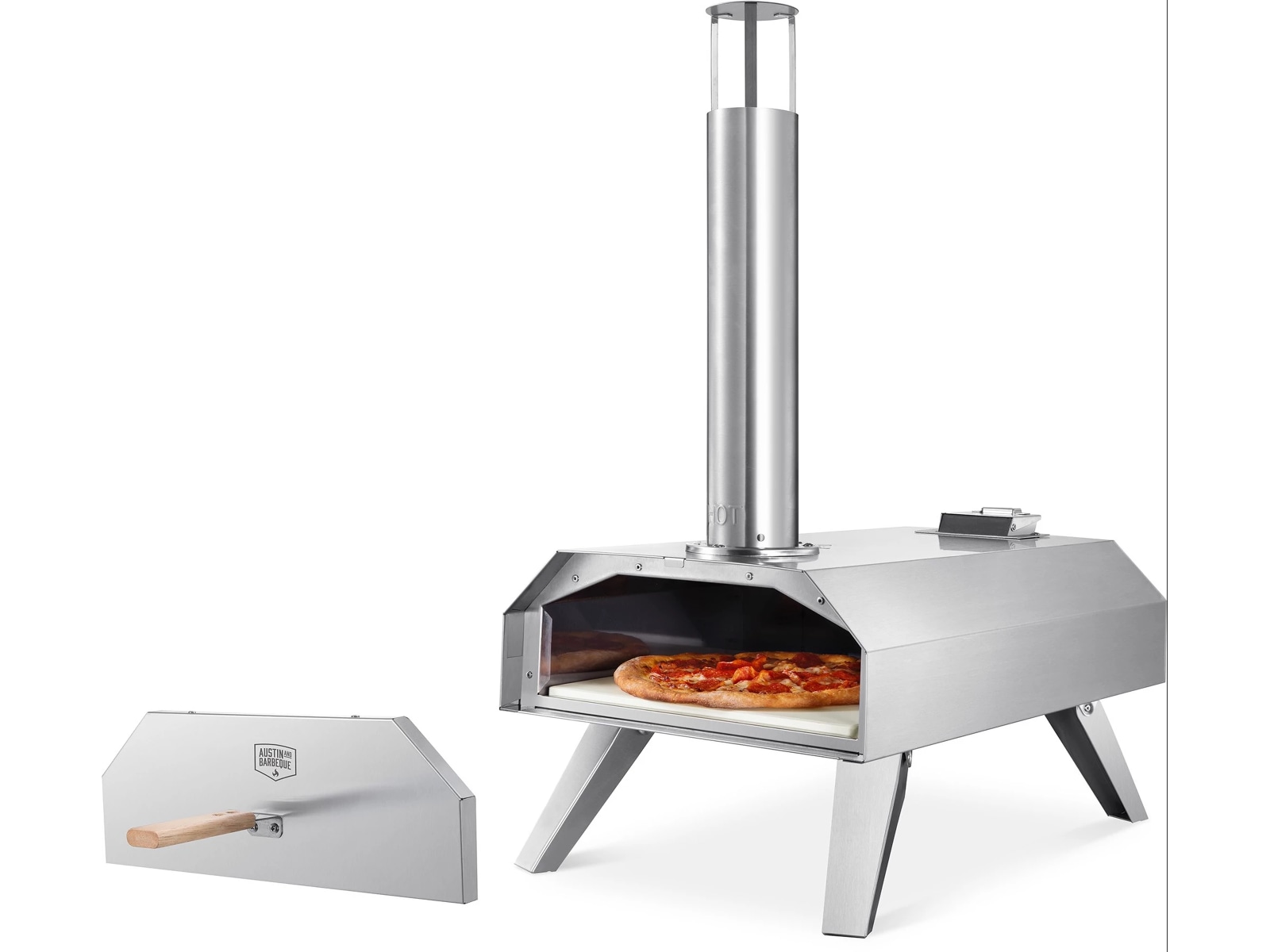 Austin and Barbeque Pizza pelletseldad pizzaugn 12" Pizzaugnar
