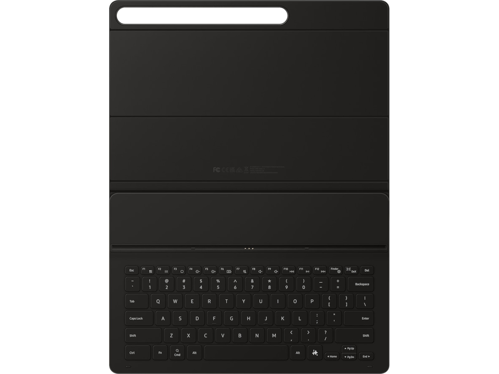 Samsung Galaxy Tab S10 FE+ Book Cover Keyboard Slim (svart) Tangentbord och pennor