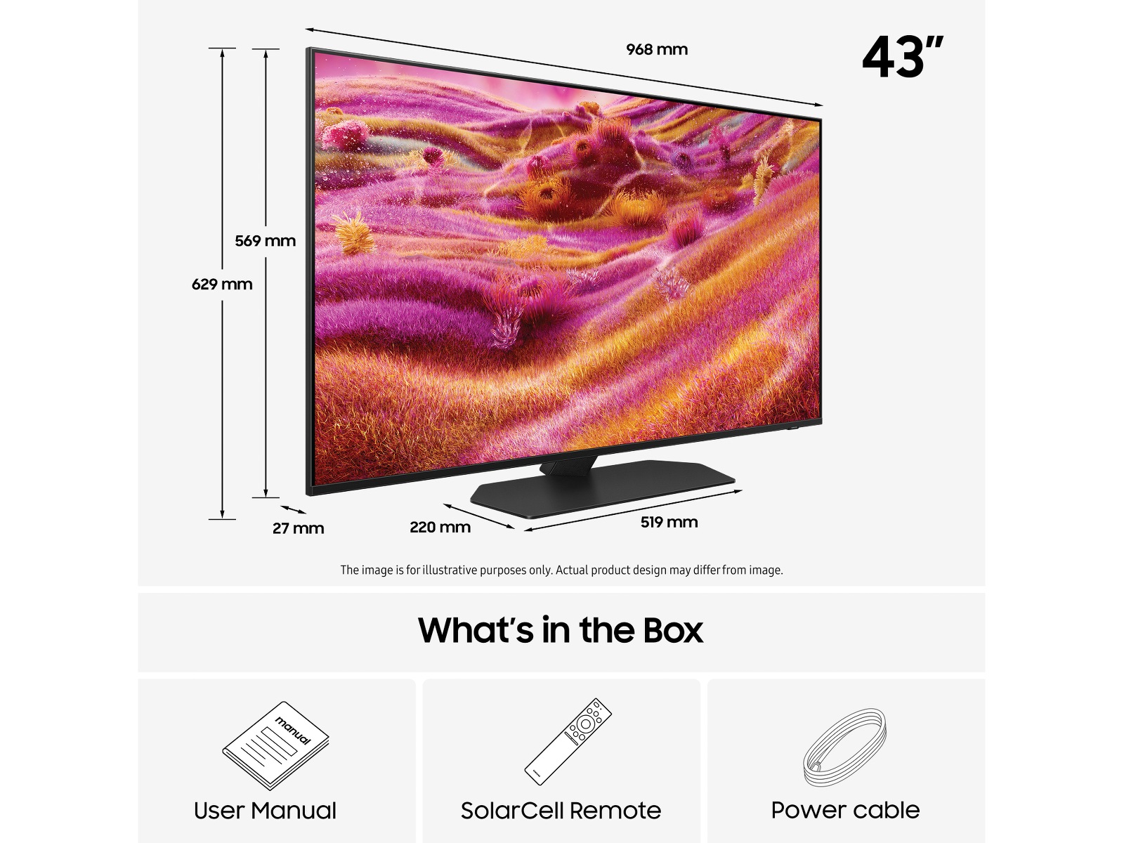 Samsung 43" QN90F Neo QLED 4K mini LED smart-TV (2025) 20 - 49 tums TV