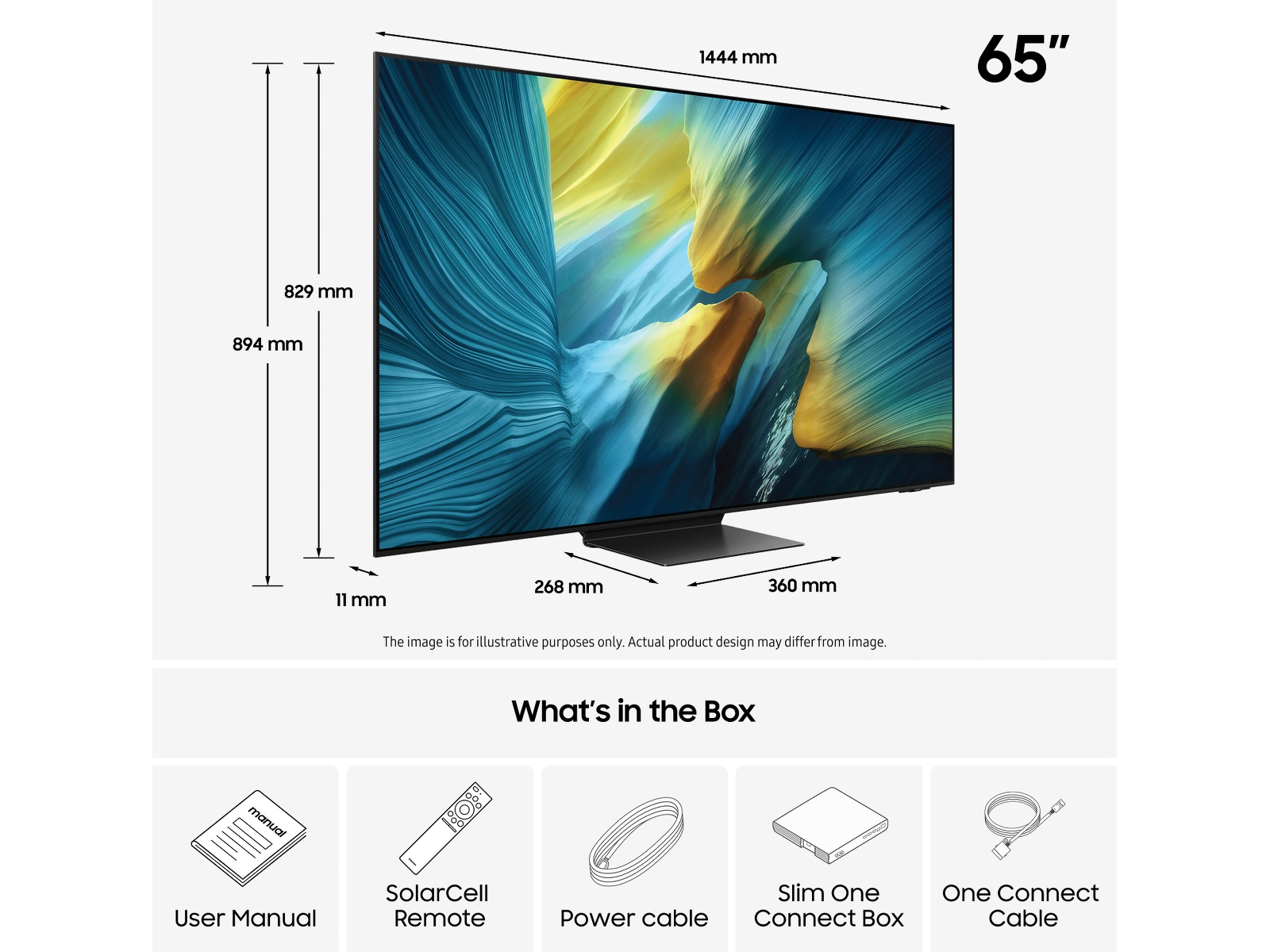 Samsung 65" S95F OLED 4K Smart TV (2025) 60 - 69 tums TV