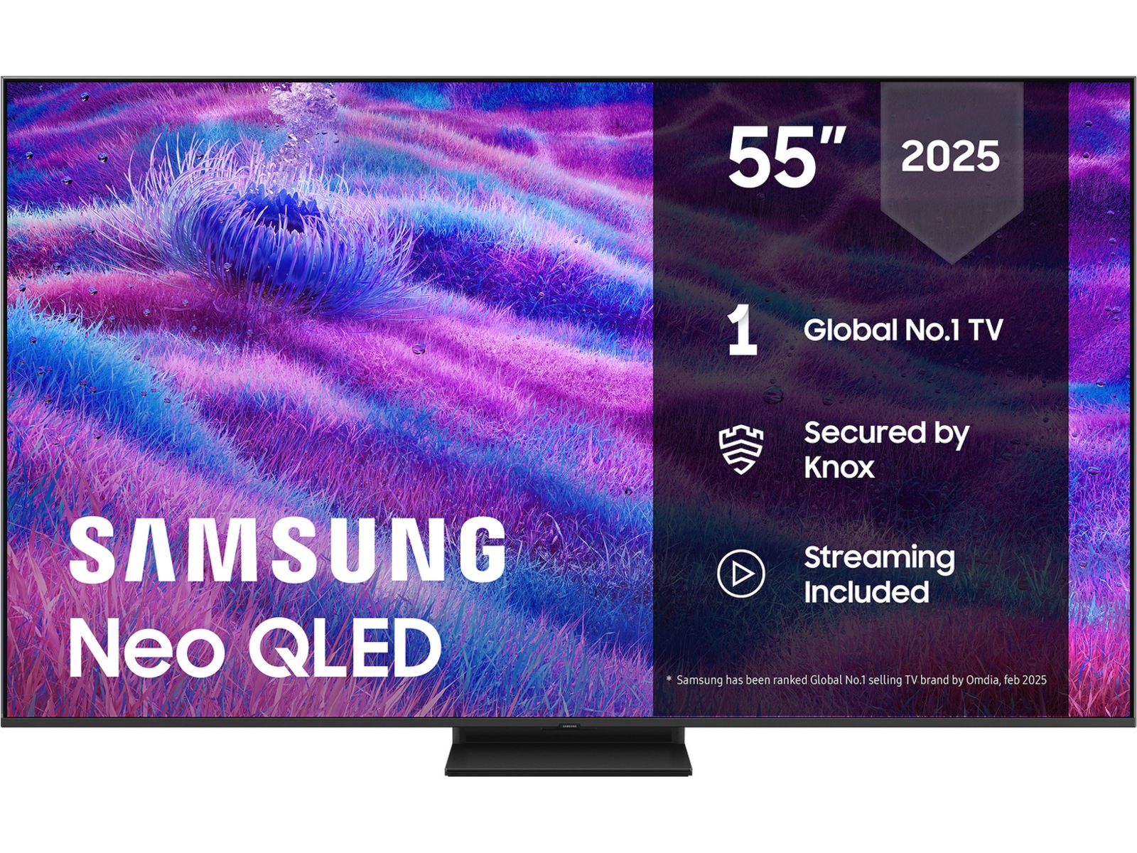 Samsung 55" QN80F Neo QLED 4K Mini LED smart-TV (2025) 50 - 59 tums TV