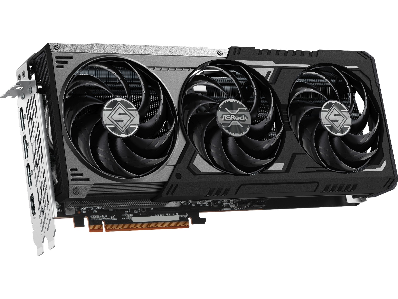 ASRock AMD Radeon RX 9070 XT Steel Legend Dark Grafikkort