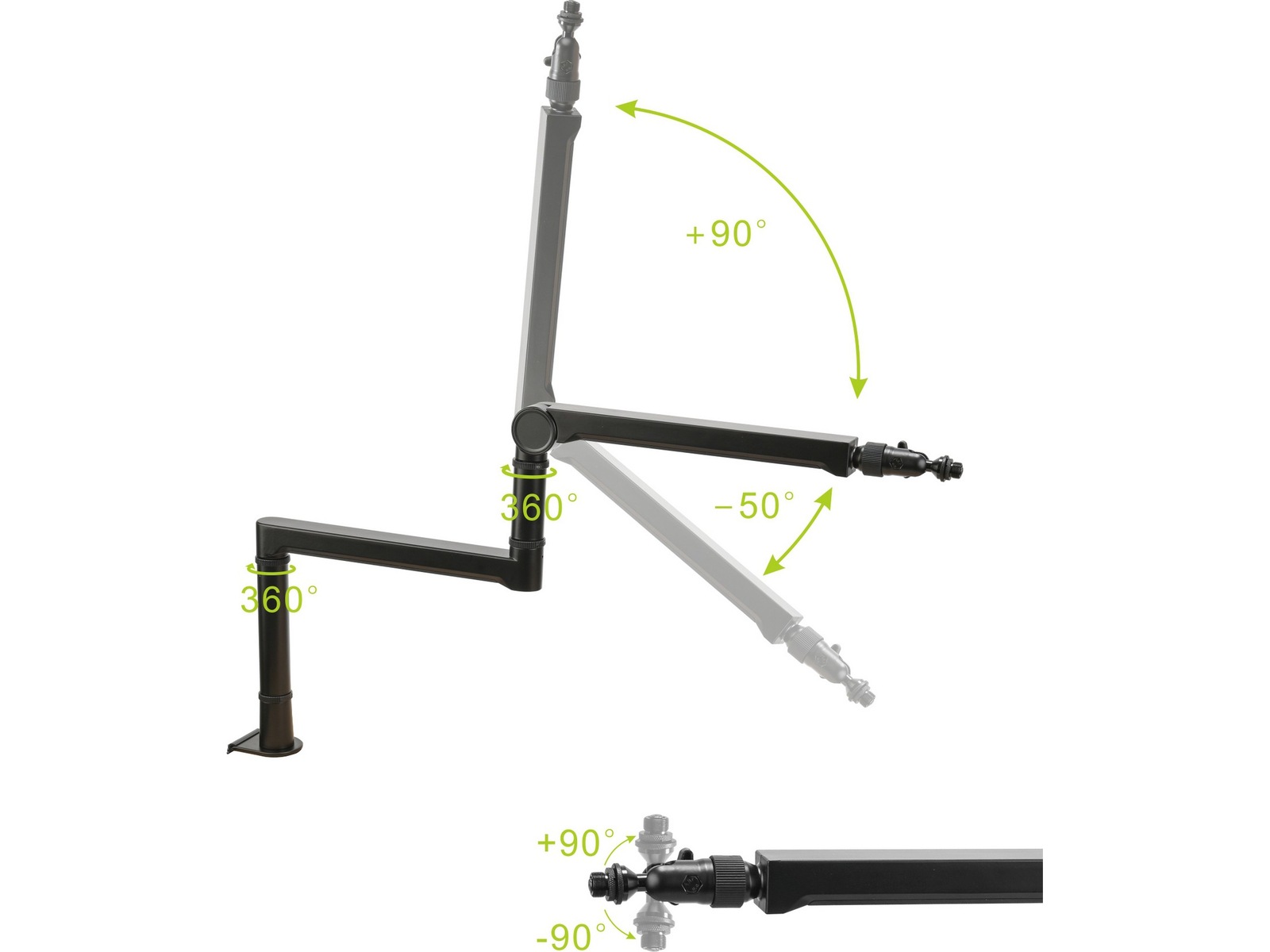 Svive Mikrofonarm Lav Profil Streaming tillbehör