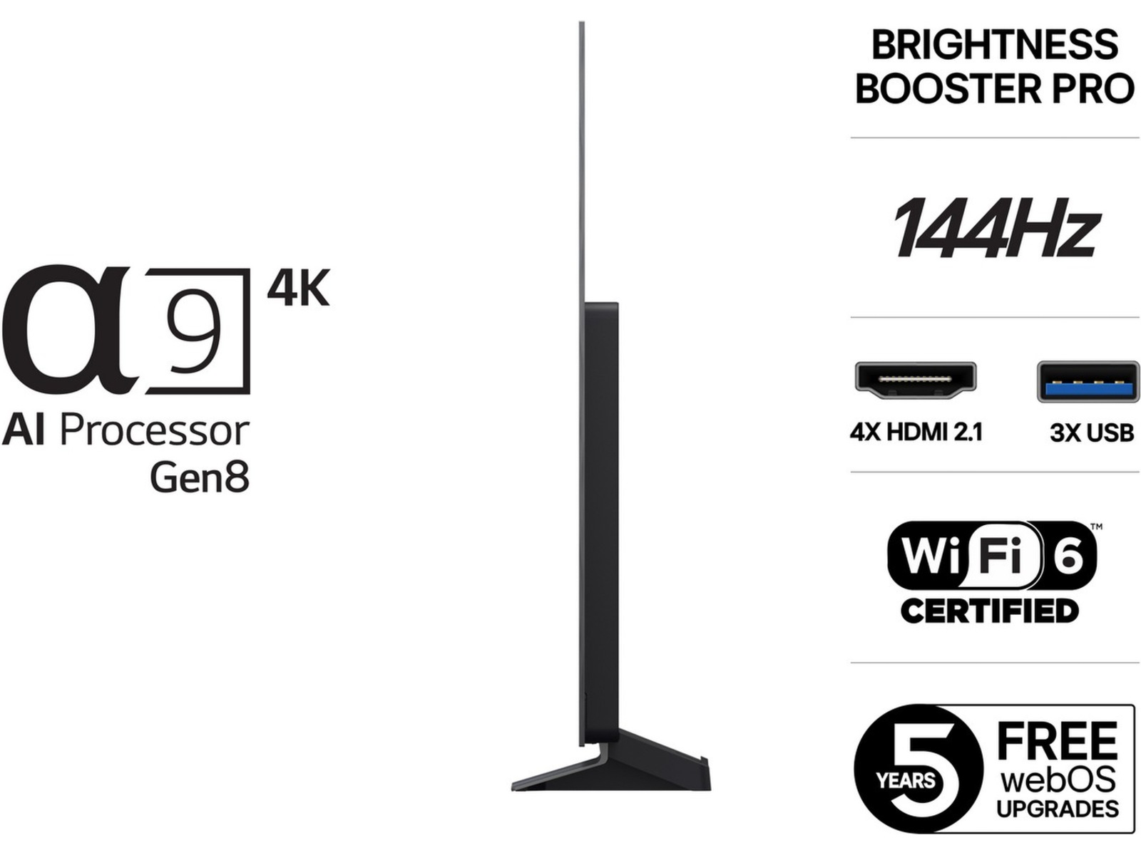 LG 65" C5 AI 4K OLED smart-TV (2025) 60 - 69 tums TV