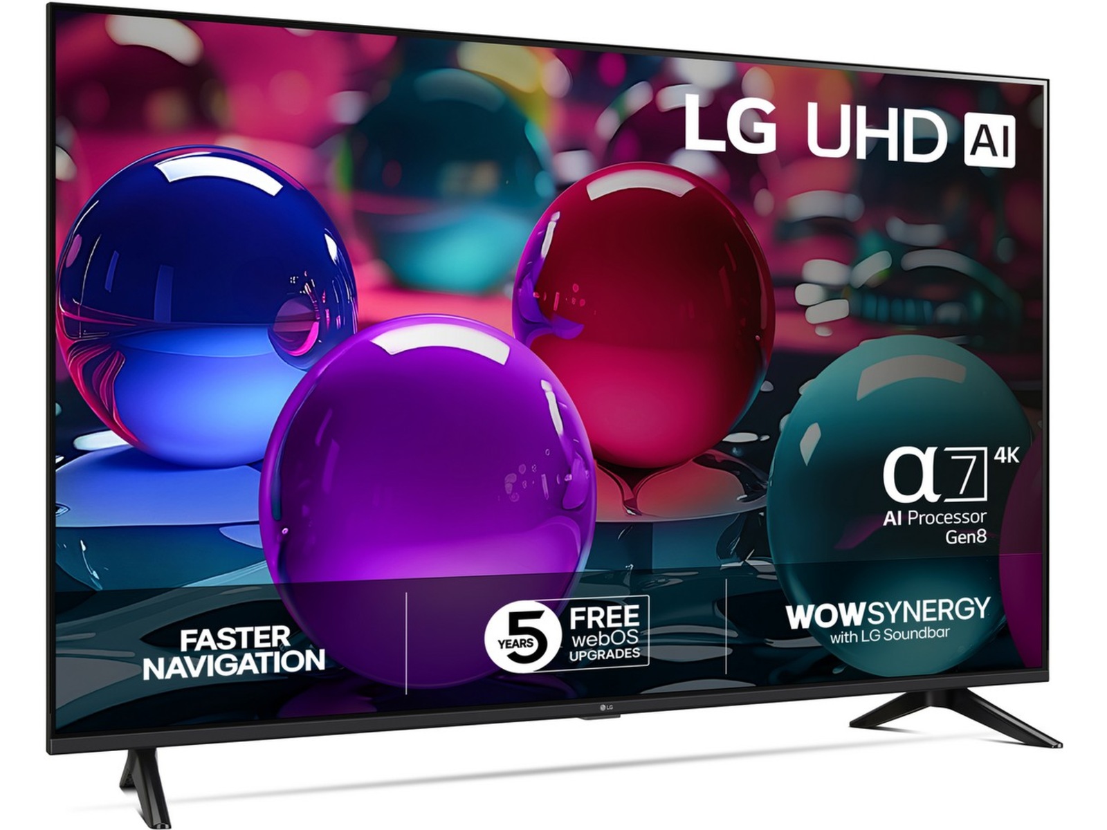 LG 65" UA73 AI 4K UHD smart-TV (2025) 60 - 69 tums TV