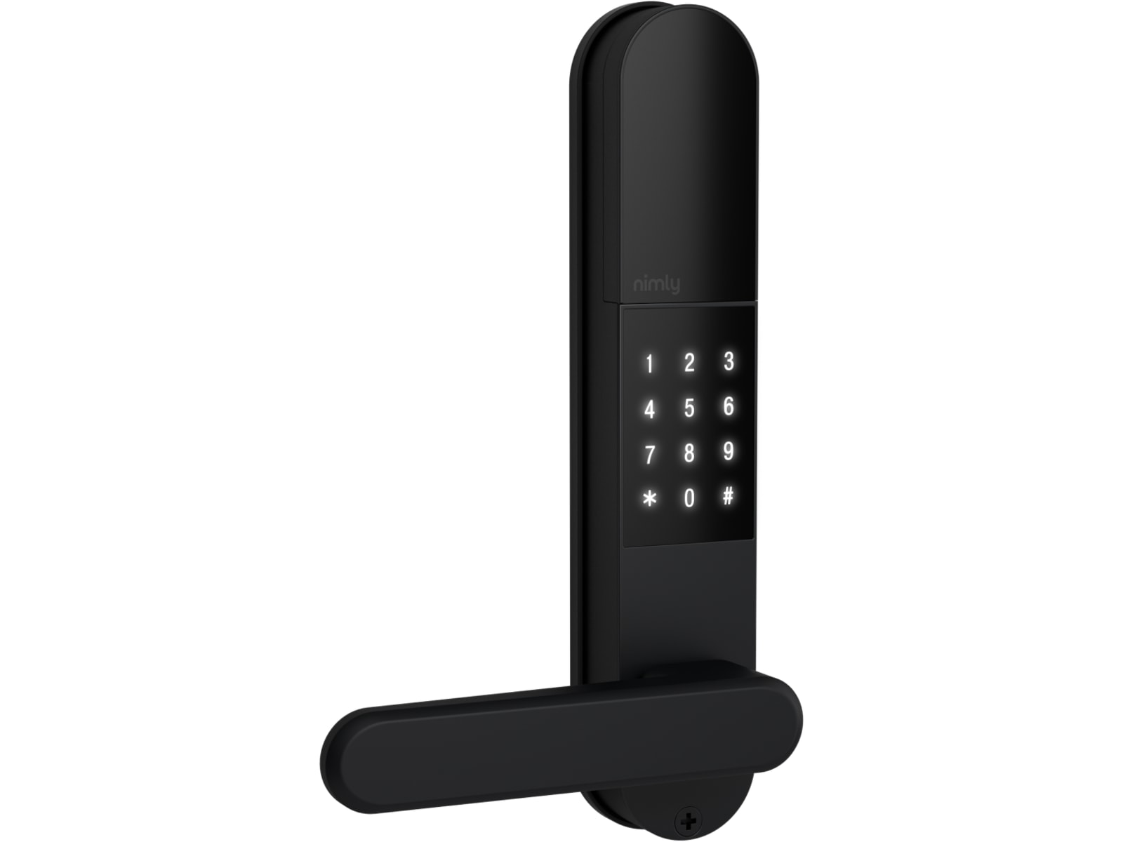 nimly Touch Pro smart lås (svart) Elektroniskt dörrlås