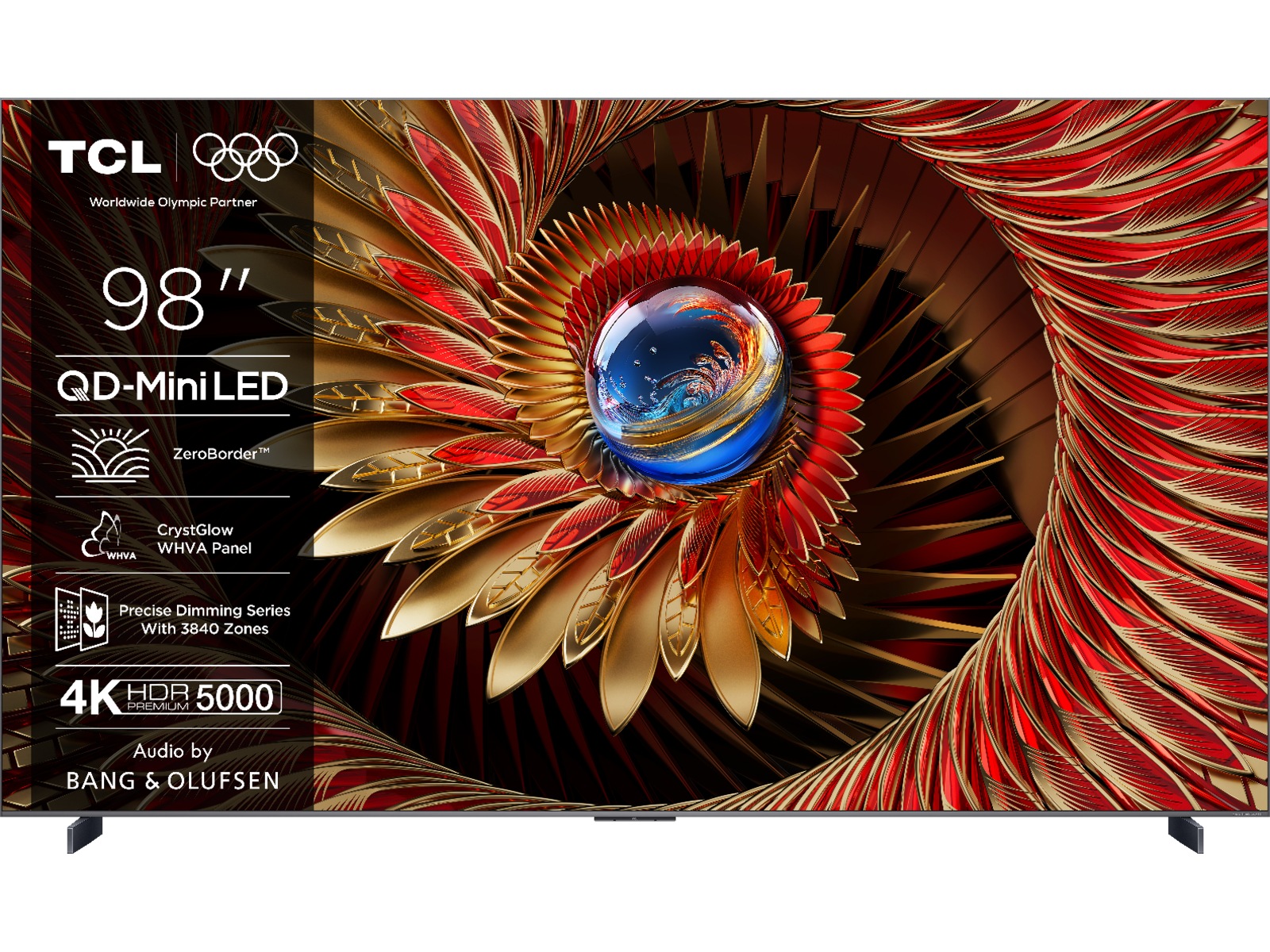 TCL 4K QD-Mini LED Google TV 98C8K Över 80 tums TV