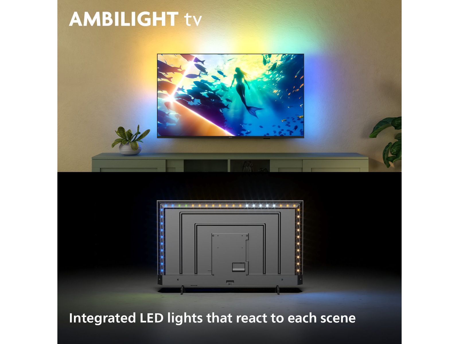 Philips 55" PUS8000/12 4K LED smart Ambilight TV (2025) 50 - 59 tums TV