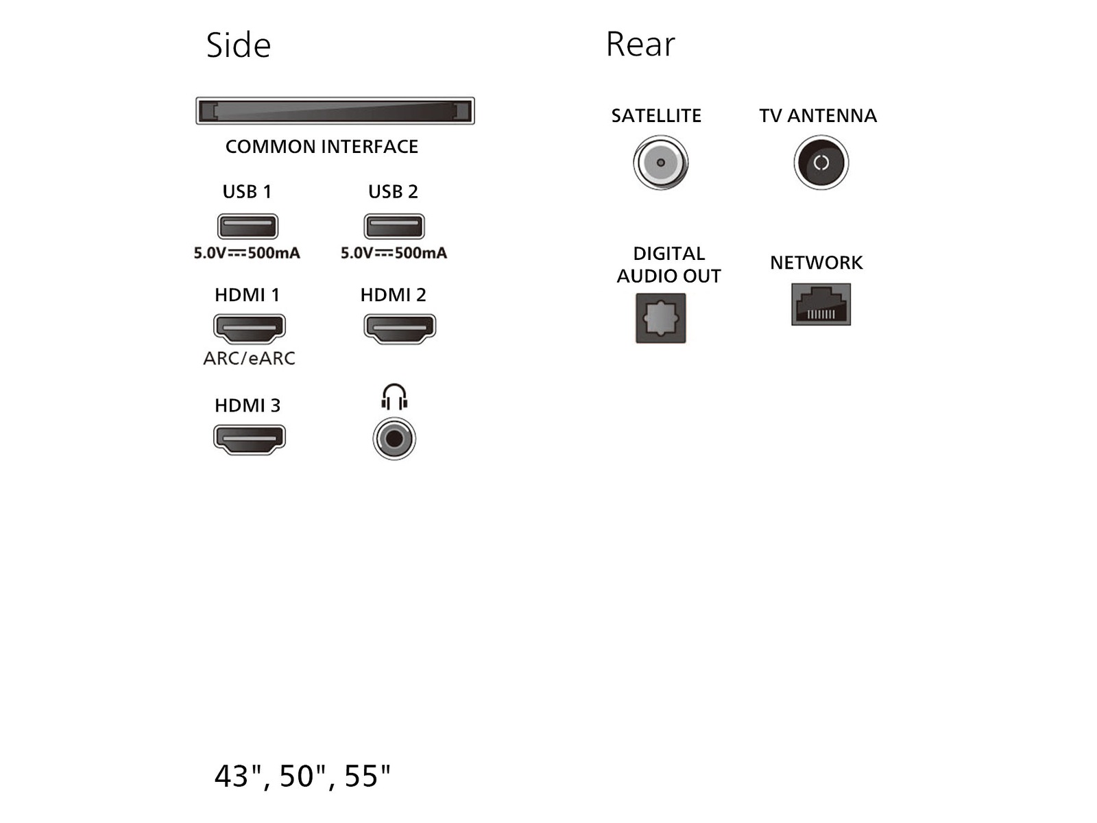 Philips 55" PUS8000/12 4K LED smart Ambilight TV (2025) 50 - 59 tums TV