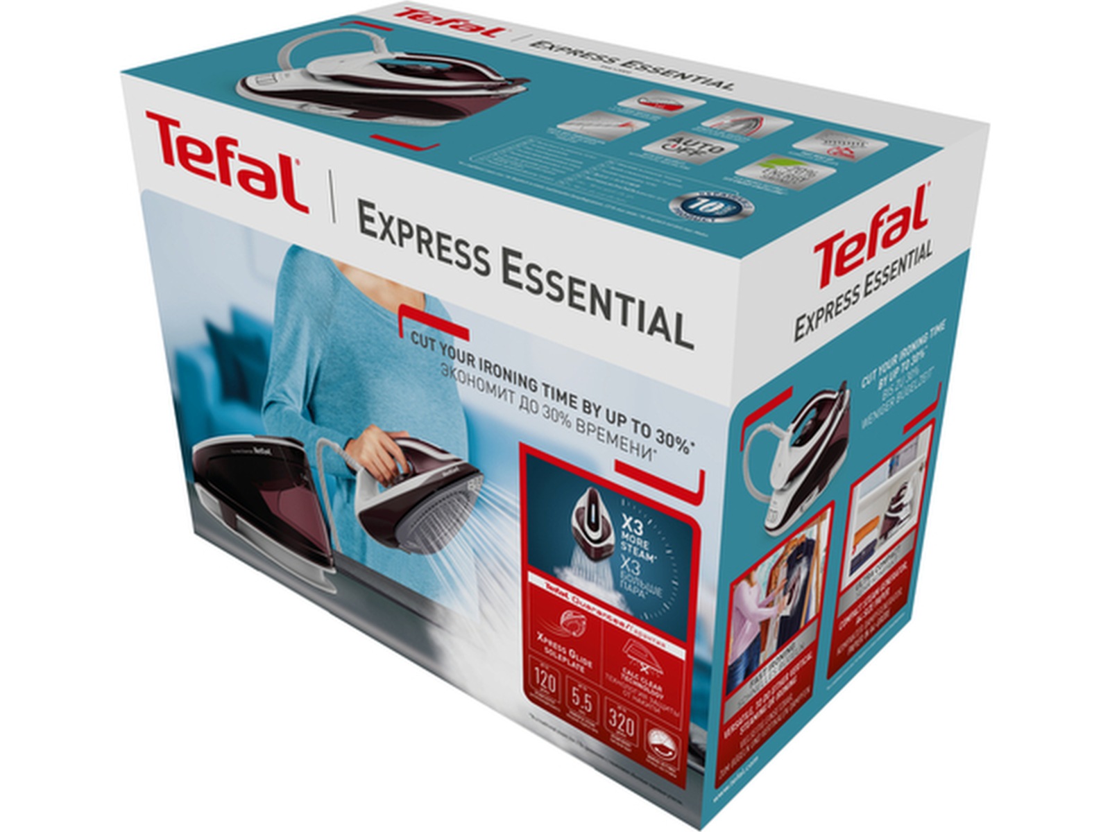 Tefal Express Essential Plus SV6120E0 strykjärn Strykjärn