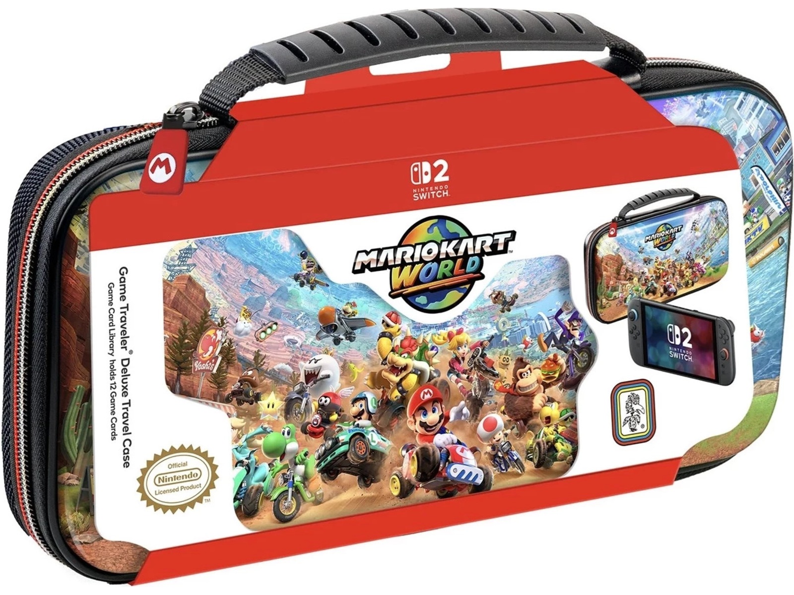 NS2 Deluxe Travel Case NS212 (Mario Kart World) Tillbehör till spelkonsoler