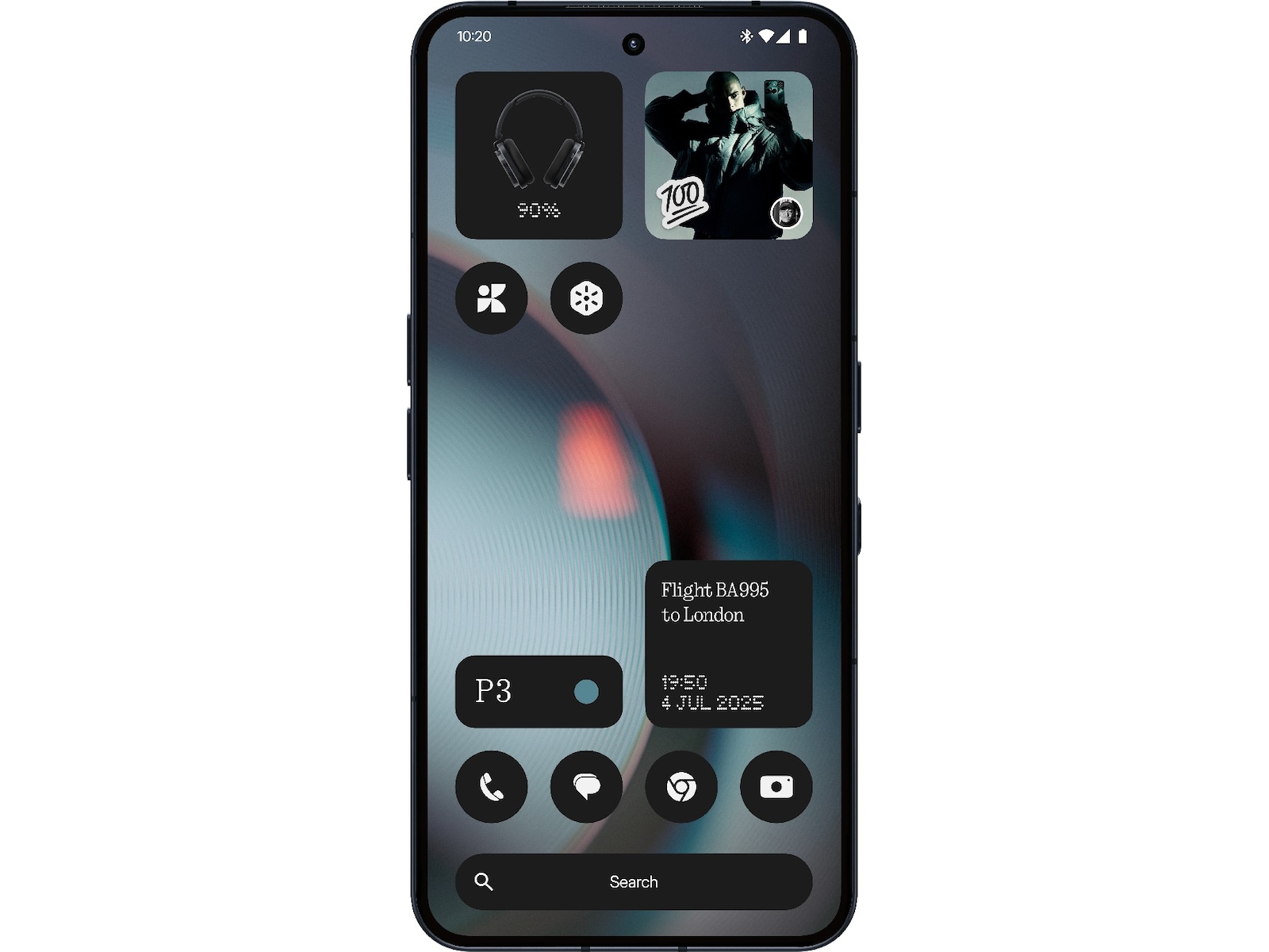 Nothing Phone (3) 256GB (svart) Mobiltelefoner