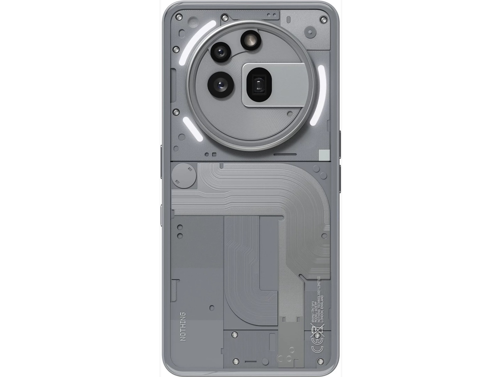 Nothing Phone (3a) Pro 12+256GB (grå) Mobiltelefoner