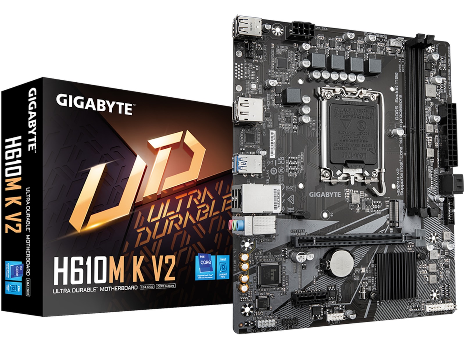 Gigabyte H610M K V2 Moderkort Intel Socket