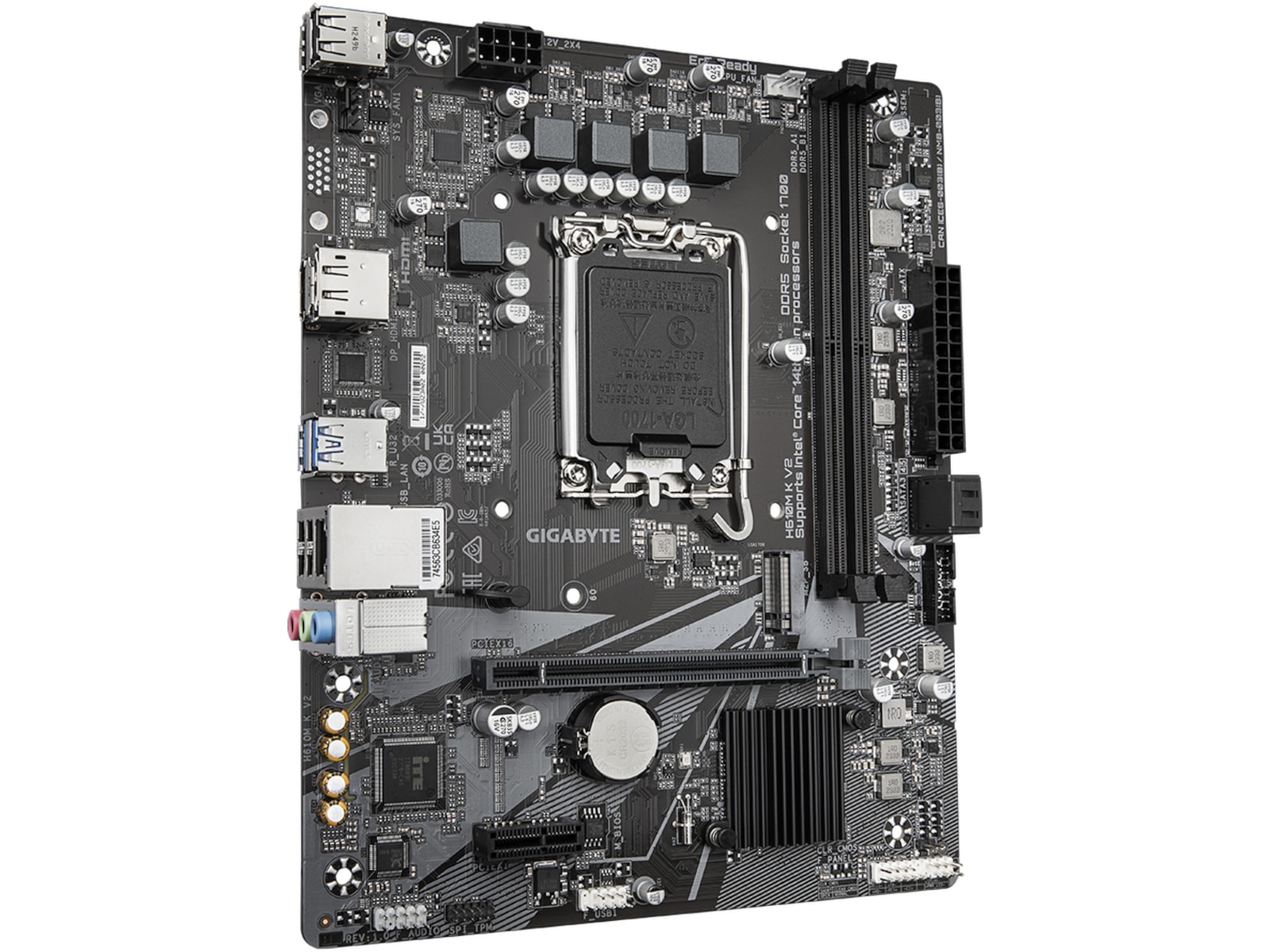 Gigabyte H610M K V2 Moderkort Intel Socket