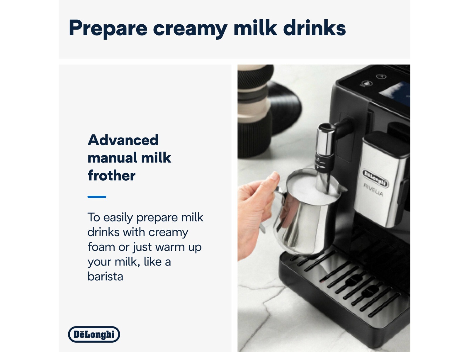 DeLonghi Rivelia automatisk kaffemaskin Espressomaskiner