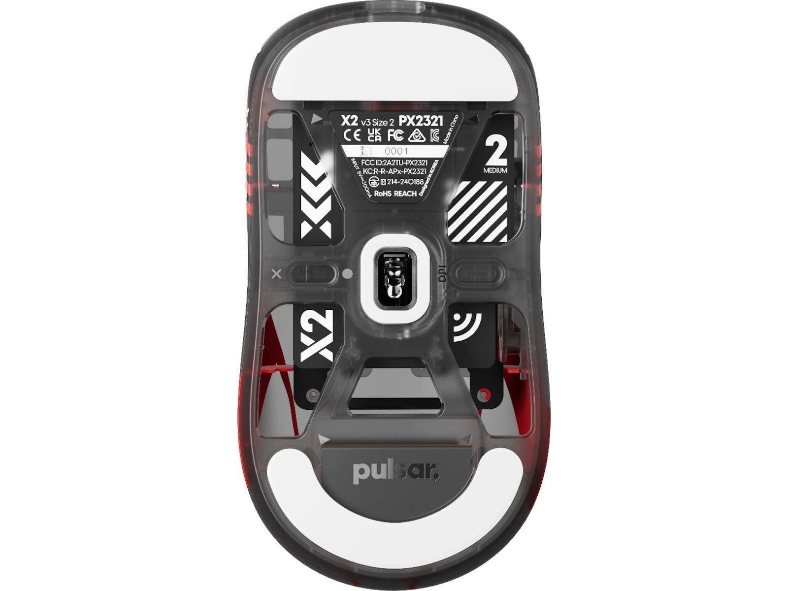 Pulsar X2 V3 Medium Trådlös Gamingmus (T1-edition) Gamingmus