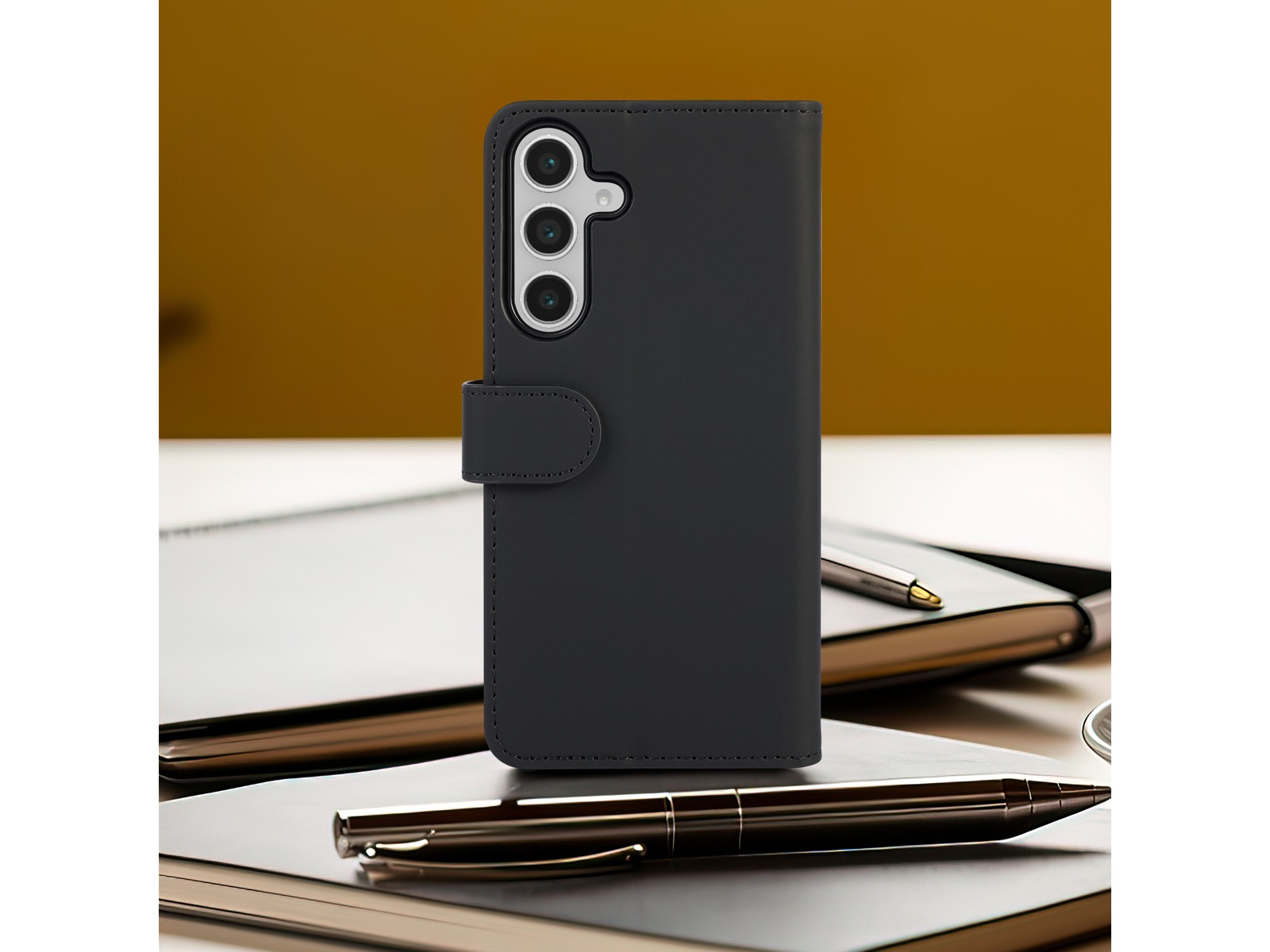 iiglo Galaxy S25 FE Plånboksfodral (svart) Mobilskal