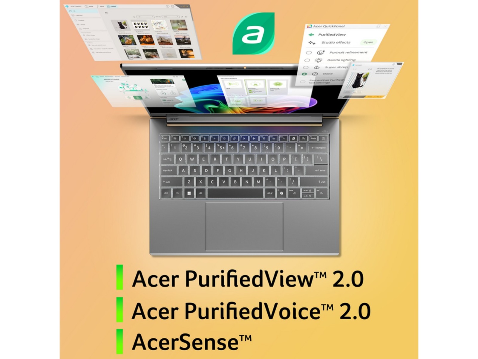 Acer Aspire 14 AI 14" WUXGA OLED Copilot+ PC Datorer - Bärbara / laptop