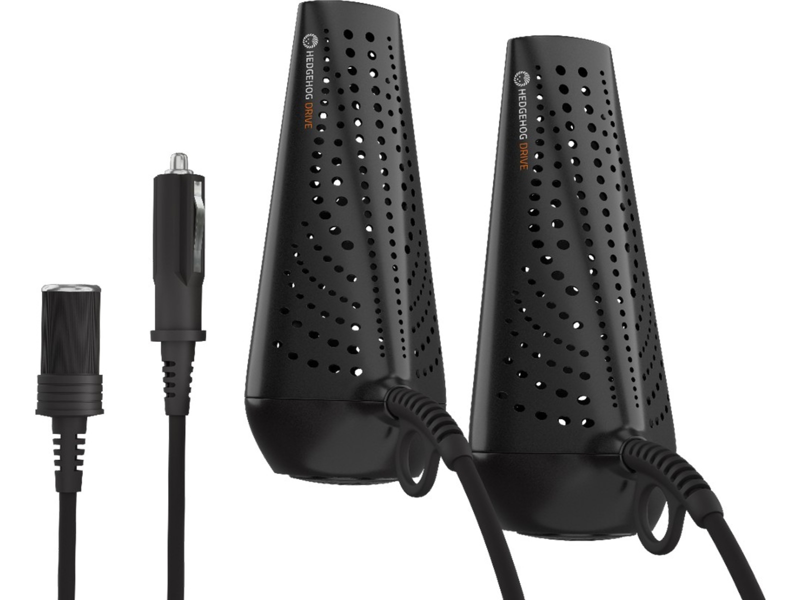 Hedgehog Drive skotork för bil + ström laddare (svart) Skotorkare