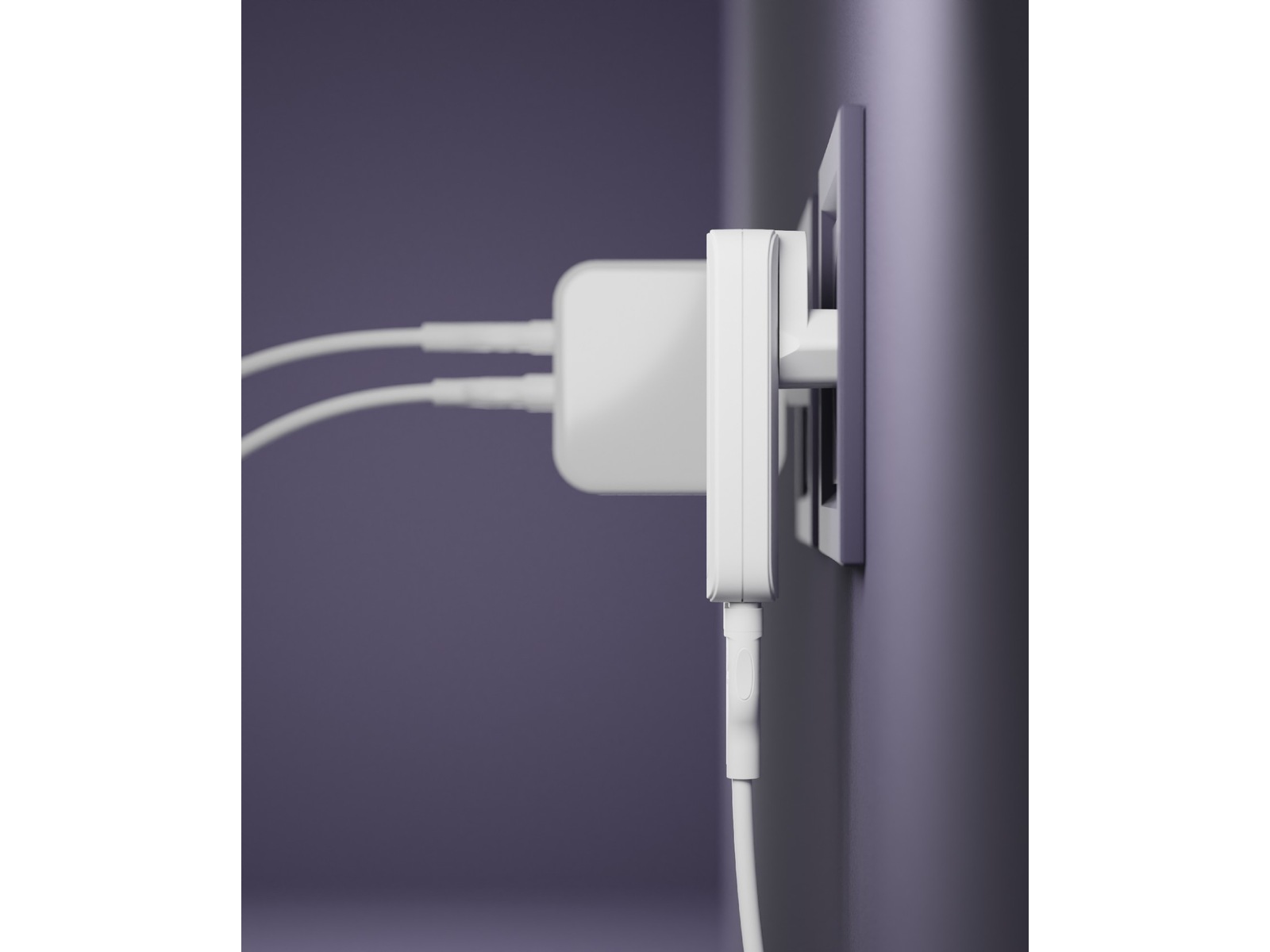 dbramante1928 re-charge Pro EU/US Slim Väggladdare (vit) Mobilladdare