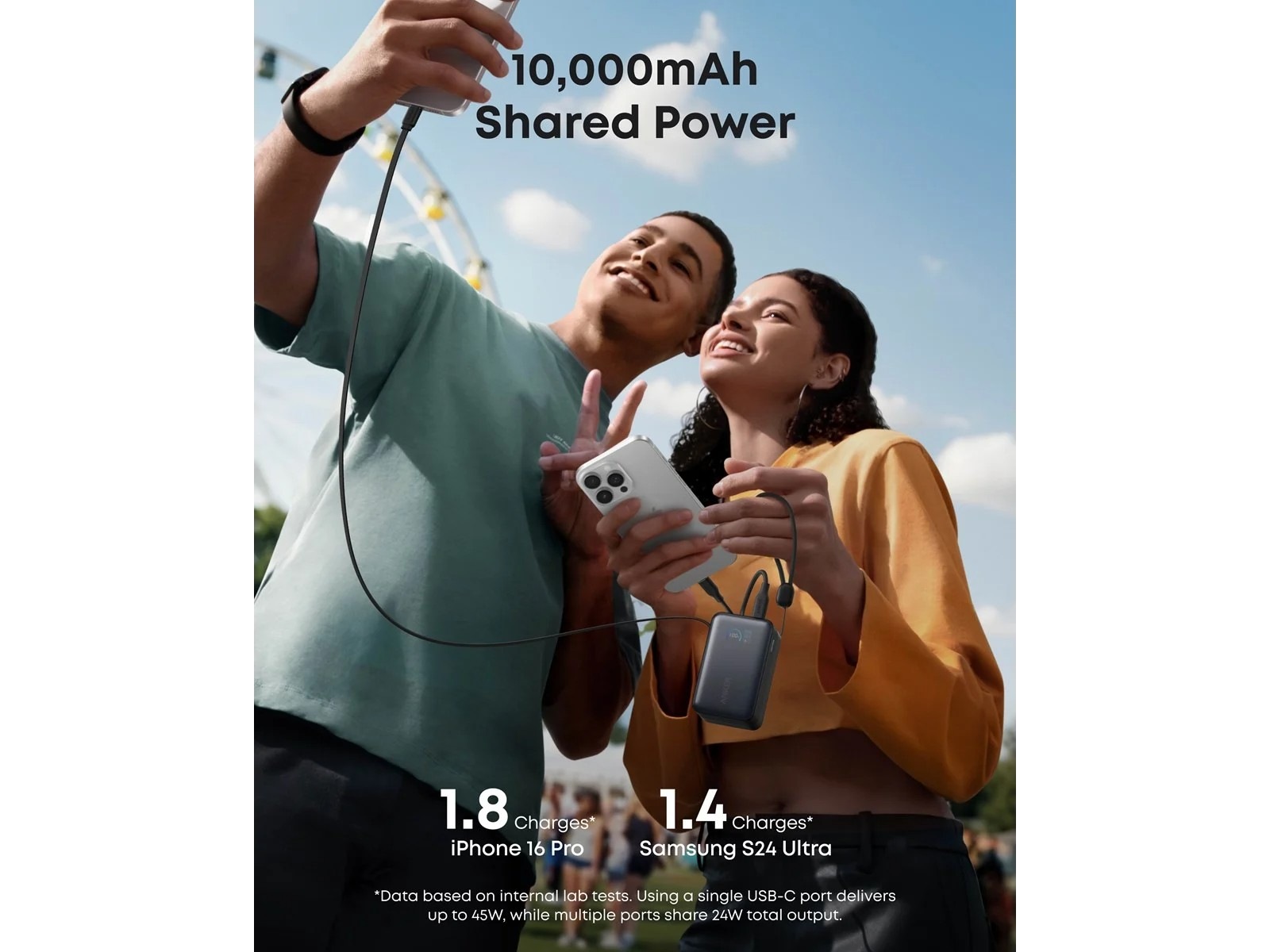 Anker Nano Power Bank 10K 45W (svart) Powerbank
