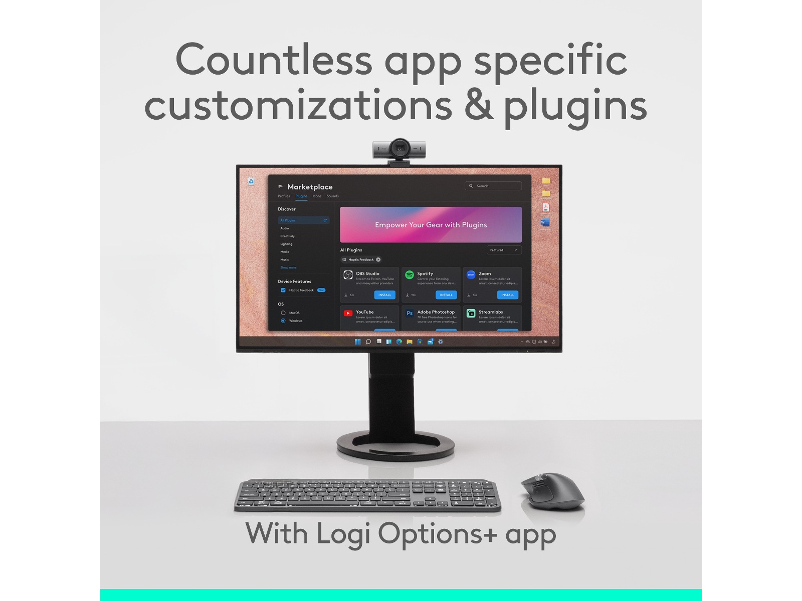 Logitech MX Master 4 Trådlös Ergonomisk Mus (grafitgrå) Mus