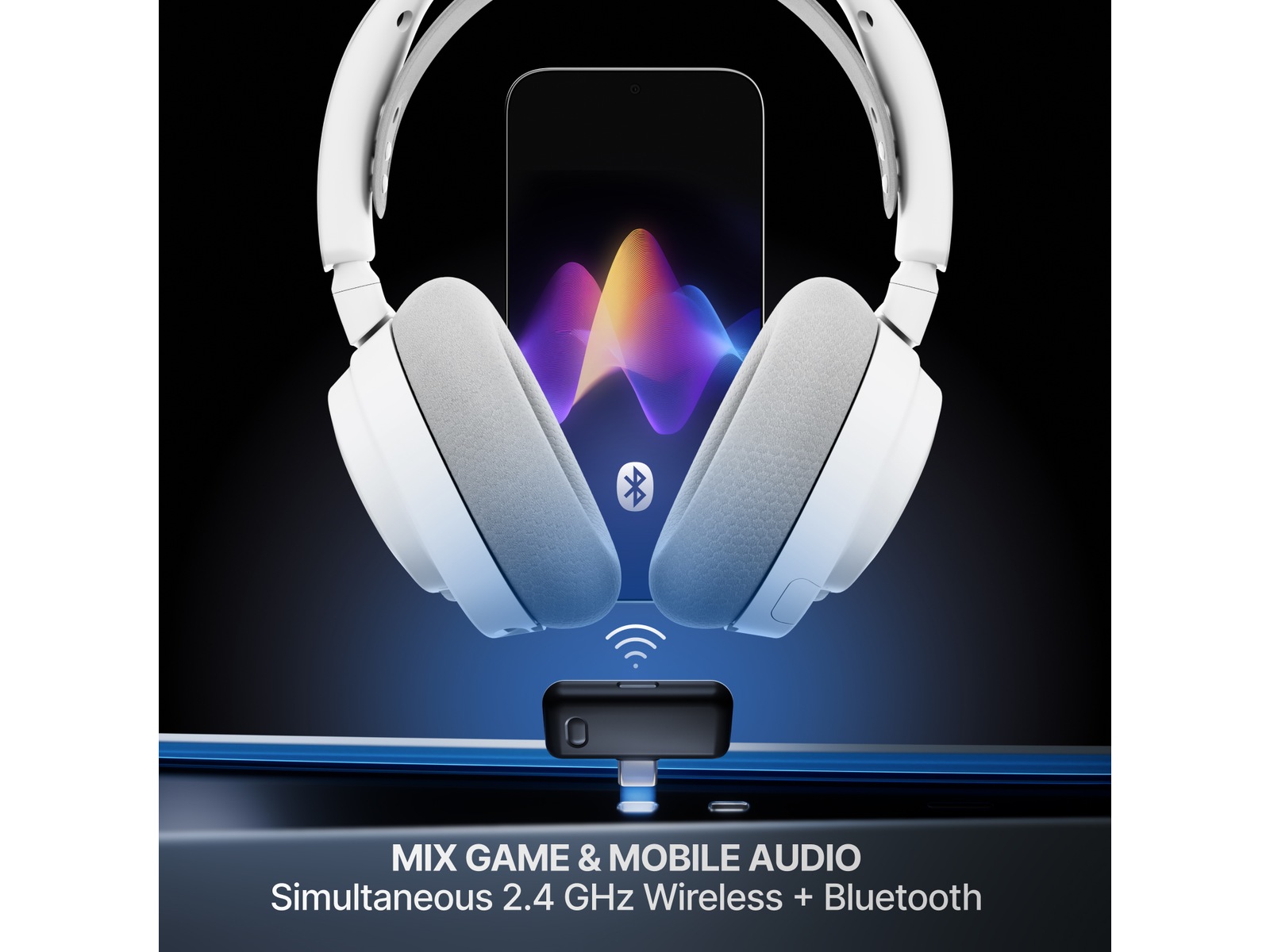 SteelSeries Arctis Nova 7 Gen 2 Trådløst Gamingheadset (hvid) Gamingheadset