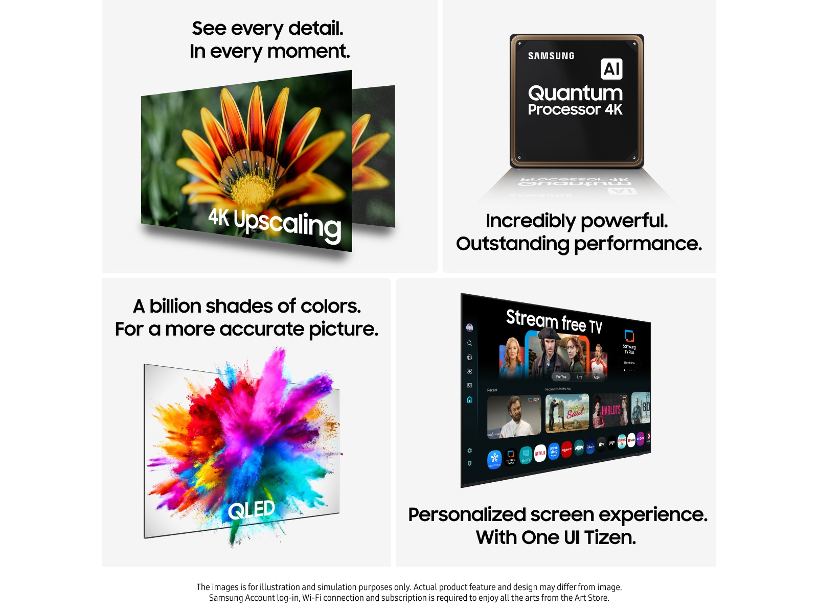 Samsung 75" Q6F QLED 4K smart-tv (2025) 70 - 79 tums TV