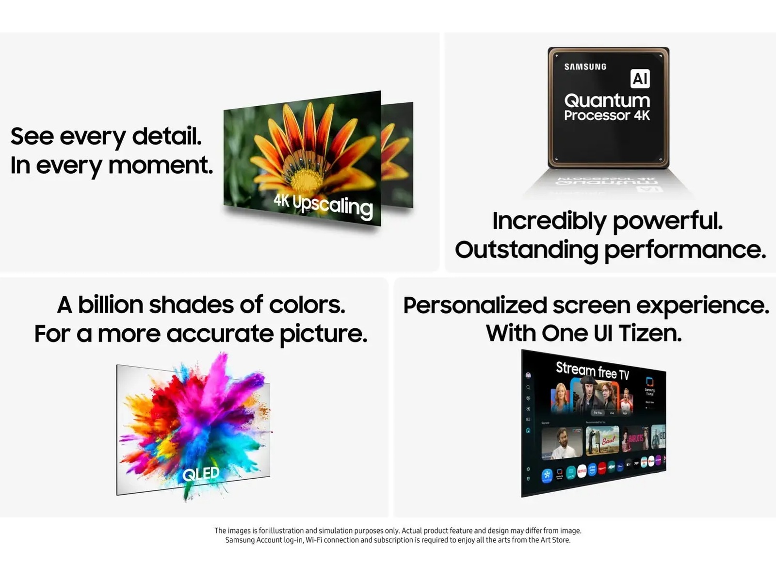 Samsung 65" Q6F QLED 4K smart-tv (2025) 60 - 69 tums TV