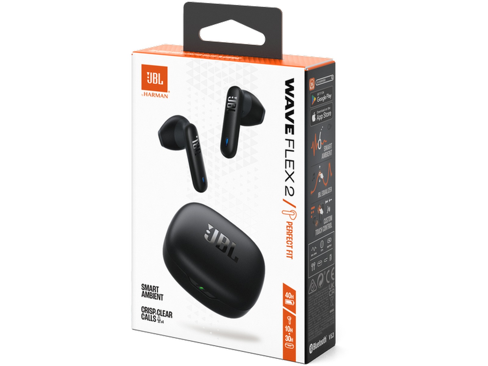 JBL Wave Flex 2 Trådlösa Hörlurar (svart) In-ear hörlurar