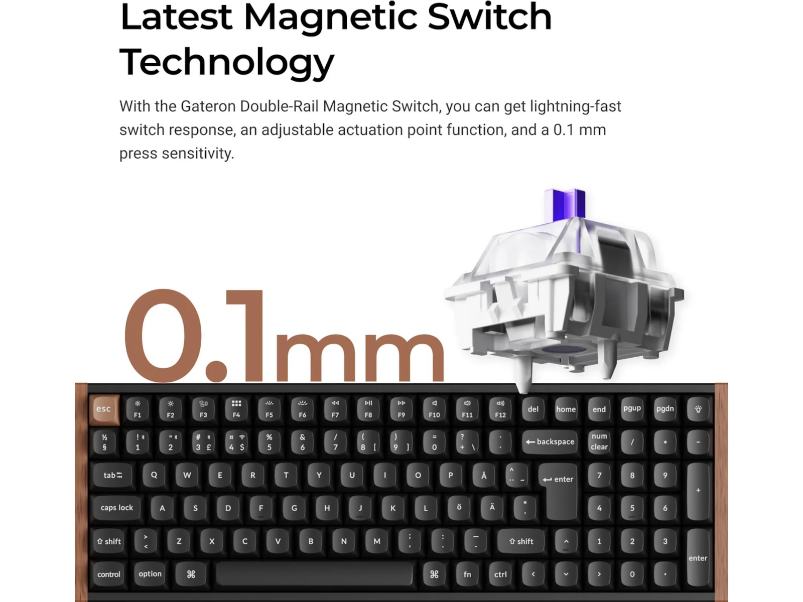 Keychron K4 HE Trådlöst Gamingtangentbord (svart) Gamingtangentbord