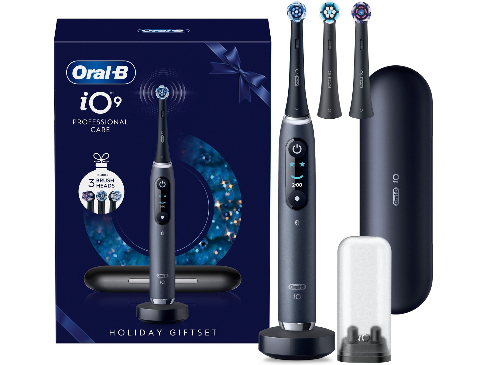 Oral-B iO 9 Eltandborste Holiday Giftset (svart) Eltandborste