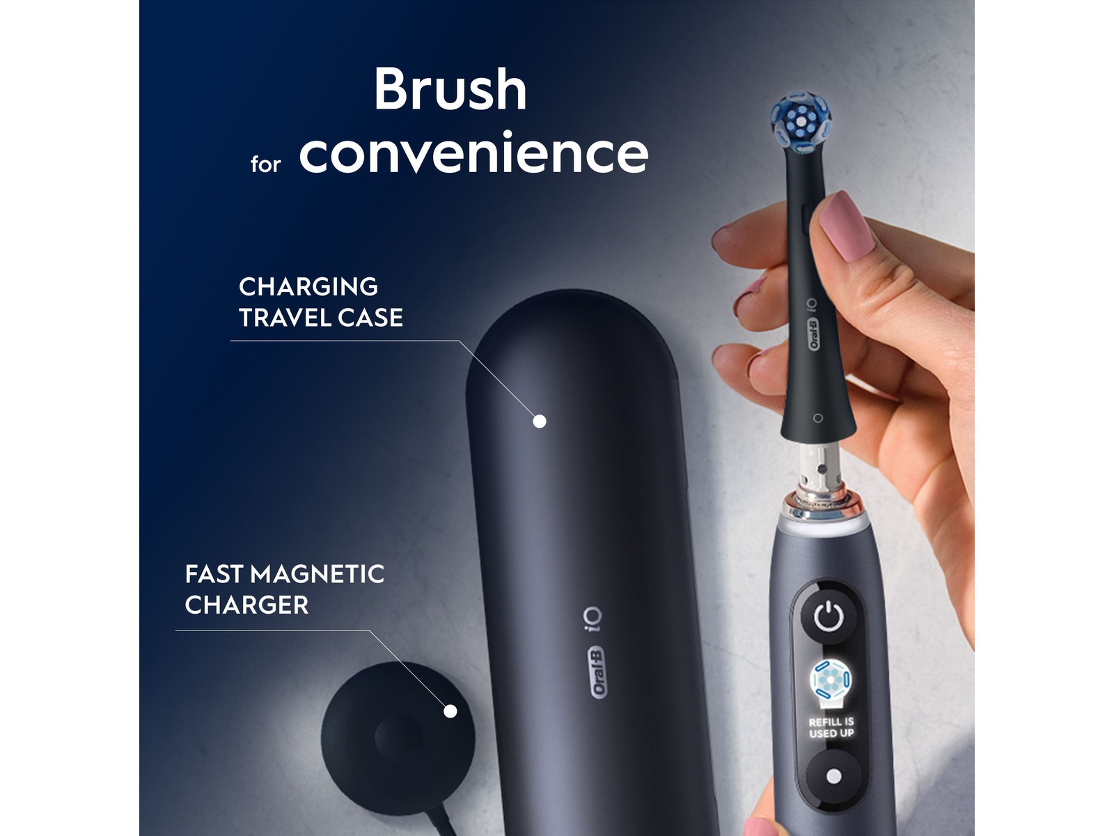 Oral-B iO 9 Eltandborste Holiday Giftset (svart) Eltandborste