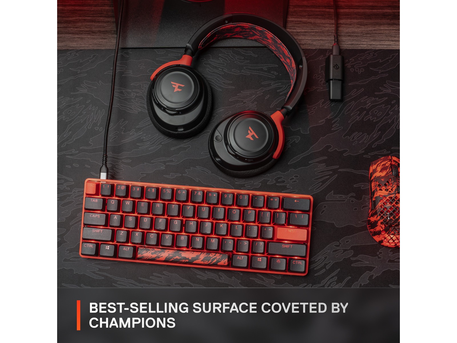 SteelSeries Qck XXL Faze Clan Gaming Musemåtte Gamingmusmatta