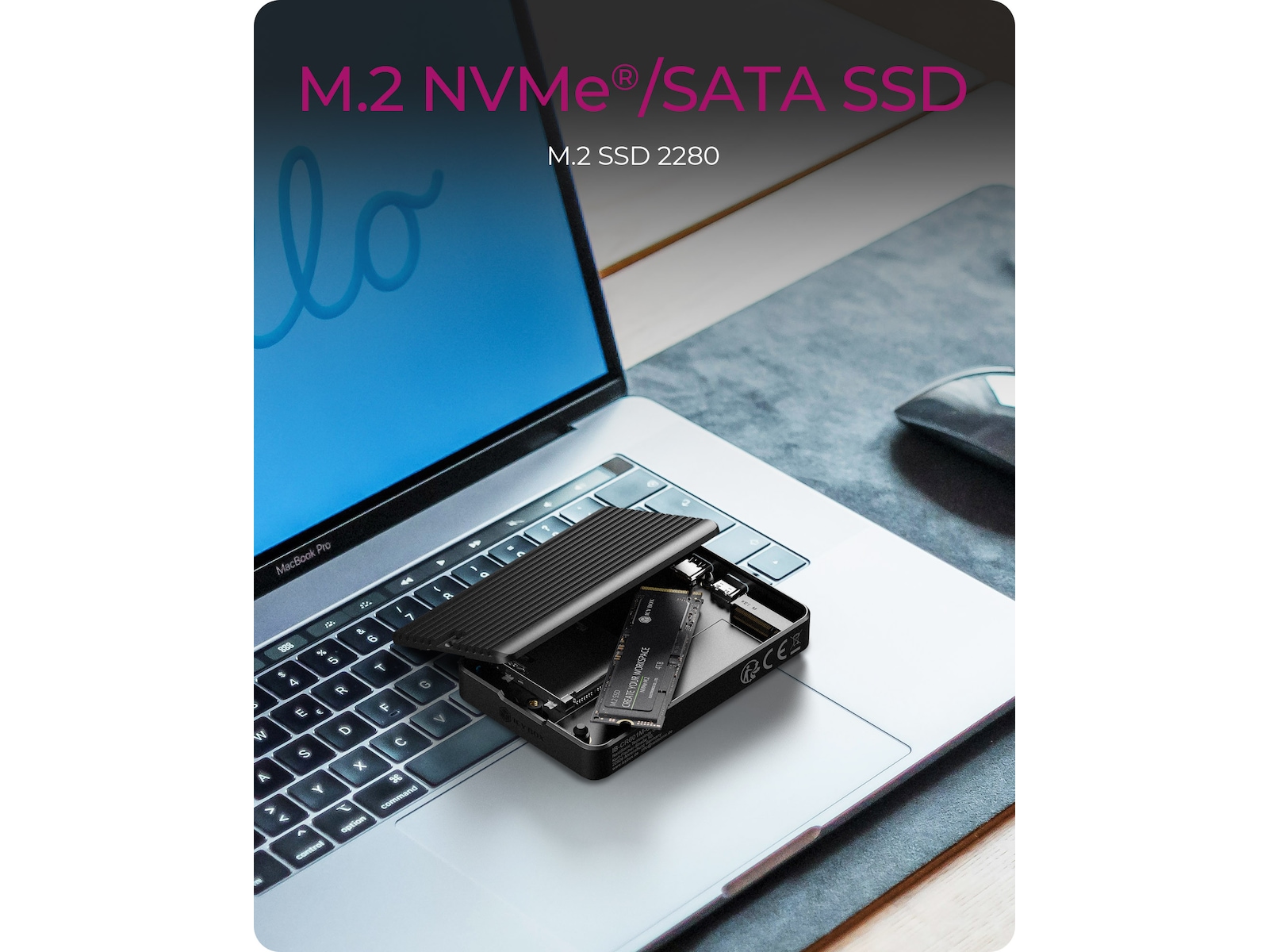 ICY BOX M.2 SSD Enclosure Externa Chassi