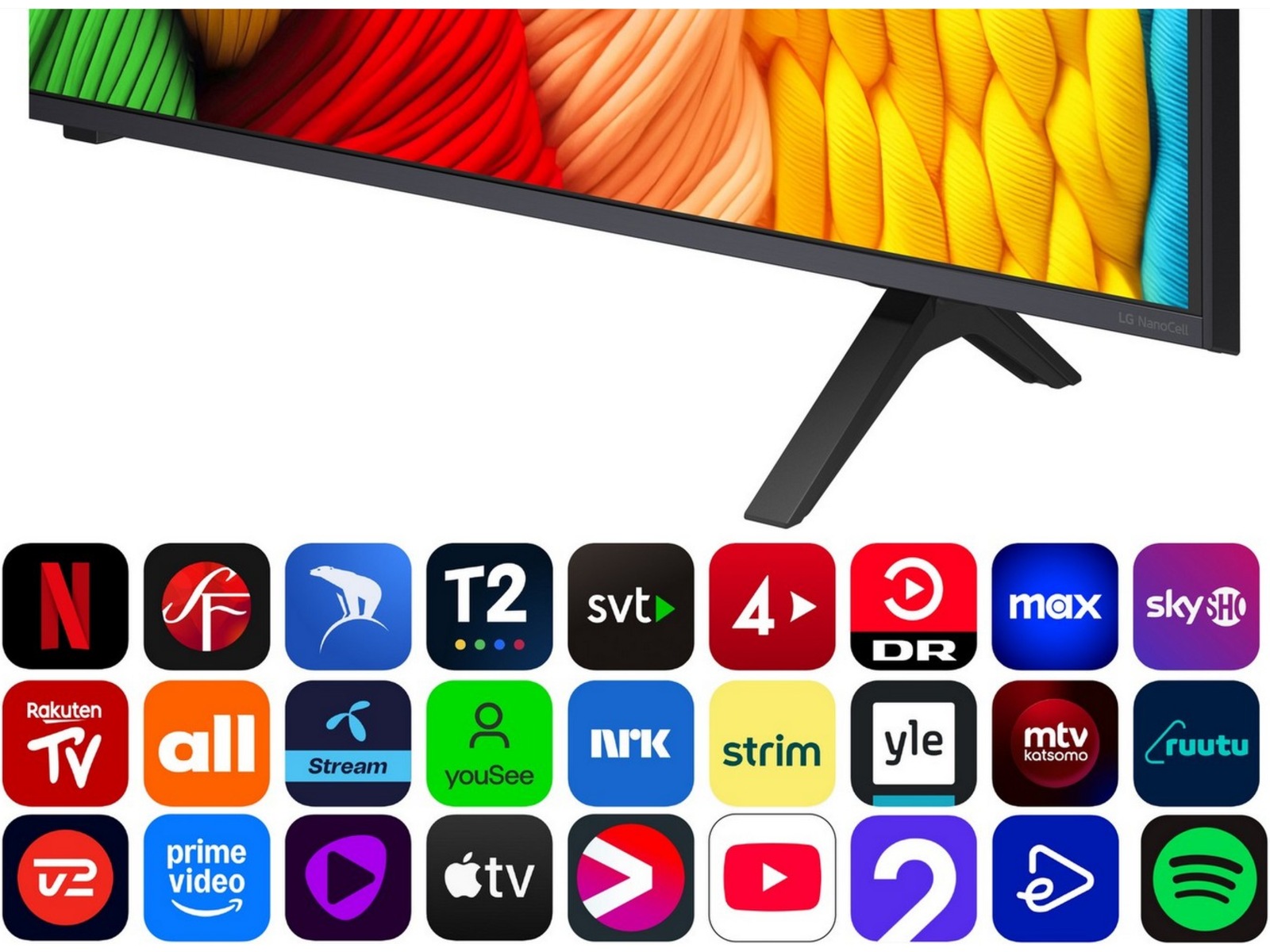 LG 50'' Nano AI 4K 50NANO80A (2025) + Soundbar 50 - 59 tums TV